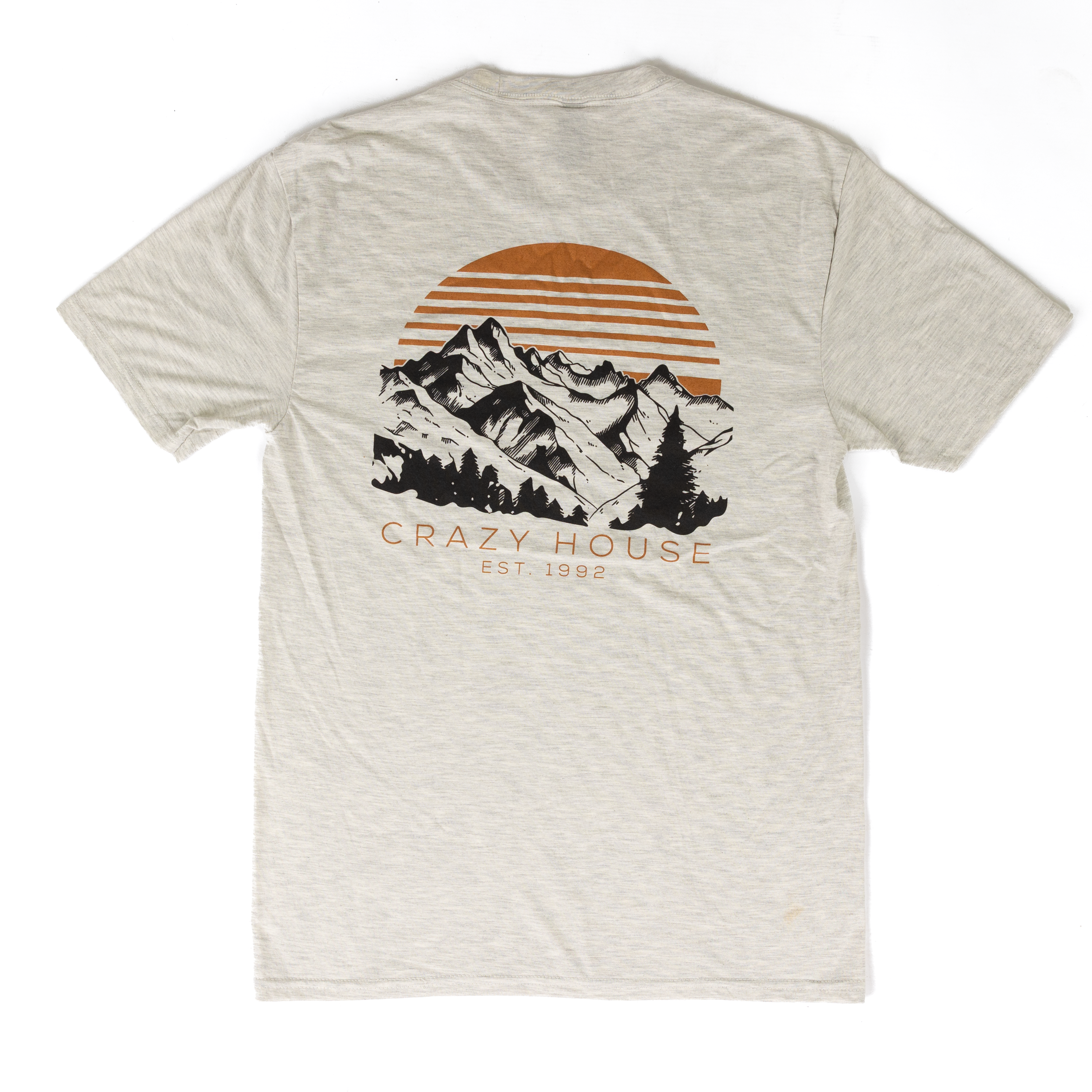 Crazy House Short Sleeve Oat Mountain Sunfade T-shirt