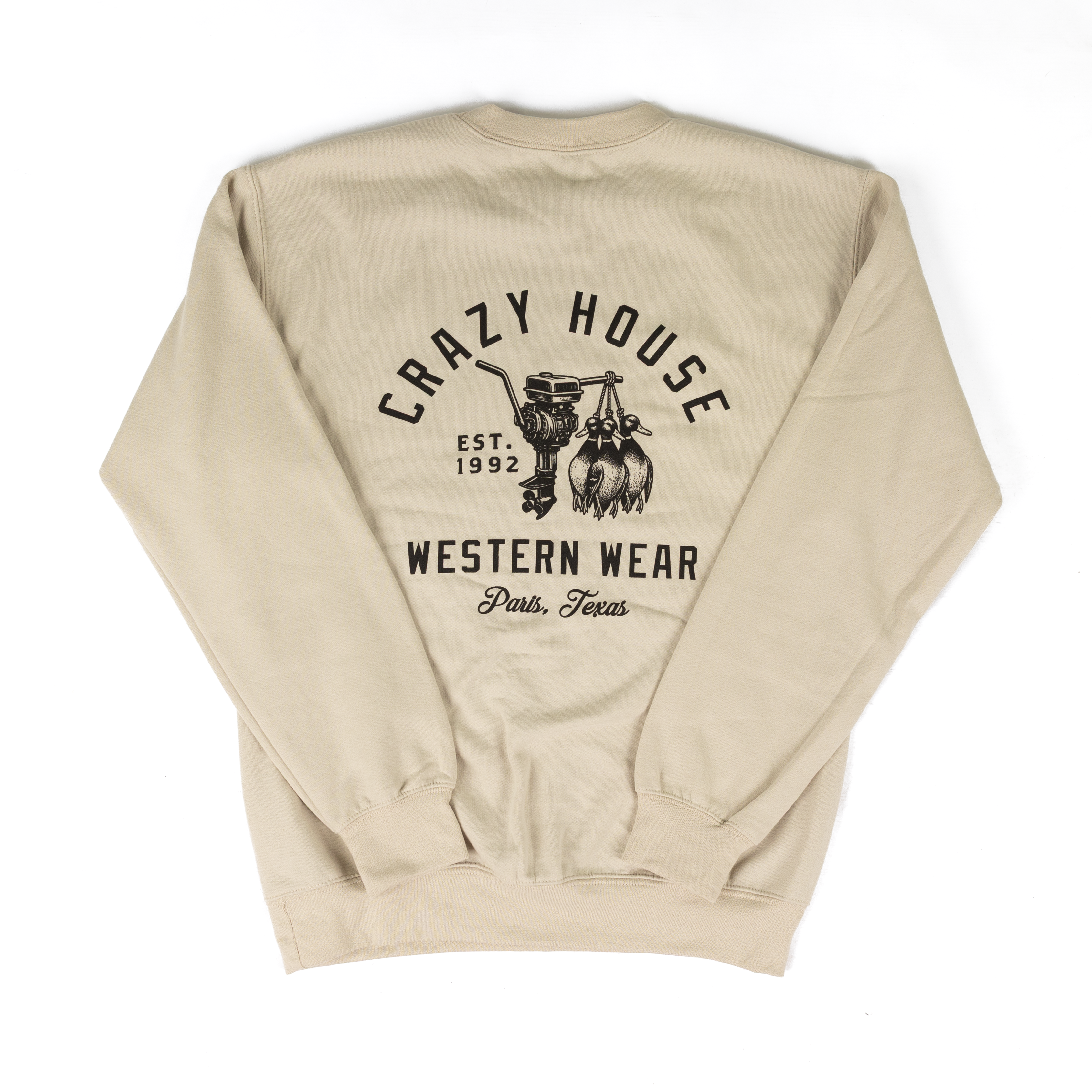 Crazy House Sand Long Sleeve Duck Harvest Sweatshirt