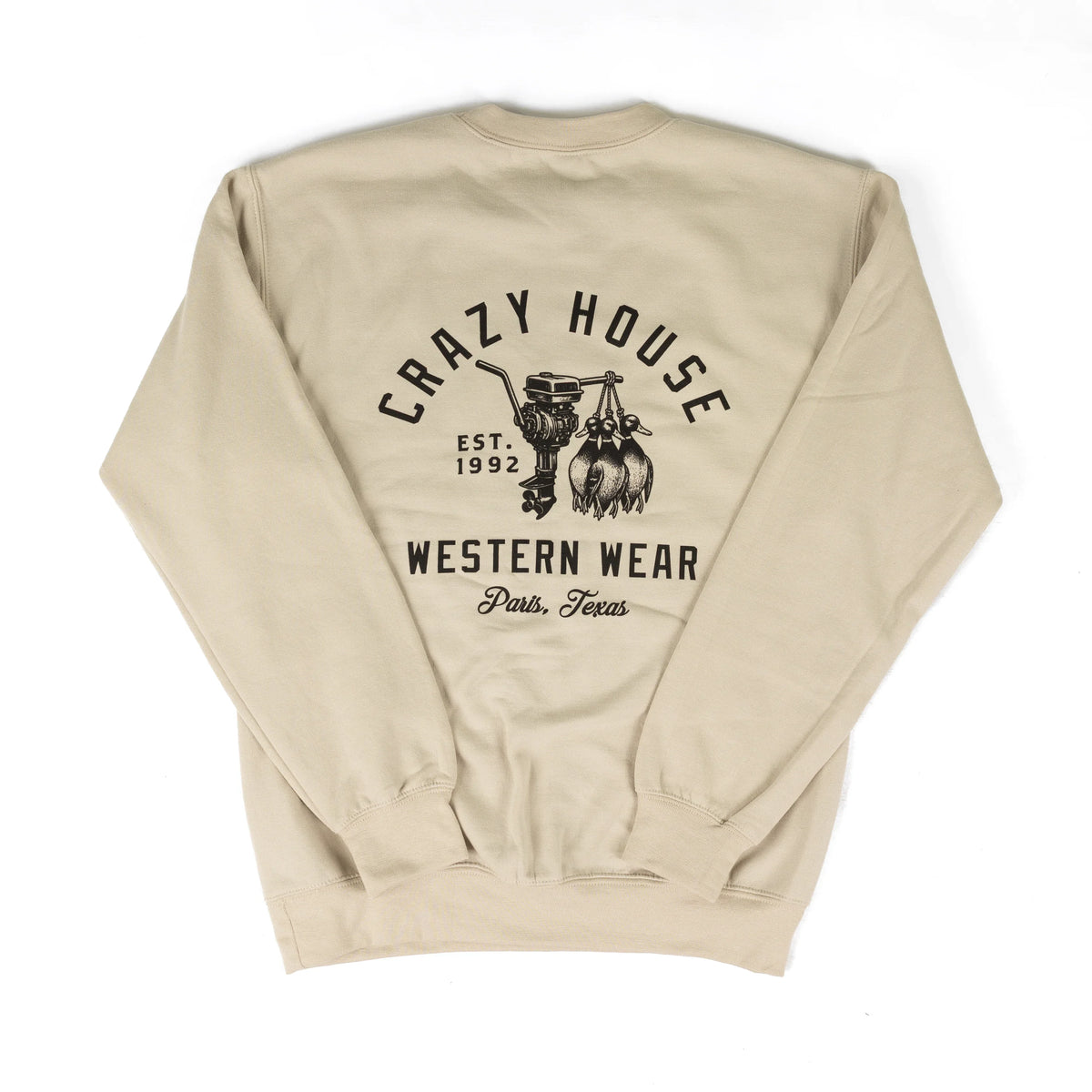 Crazy House Sand Long Sleeve Duck Harvest Sweatshirt