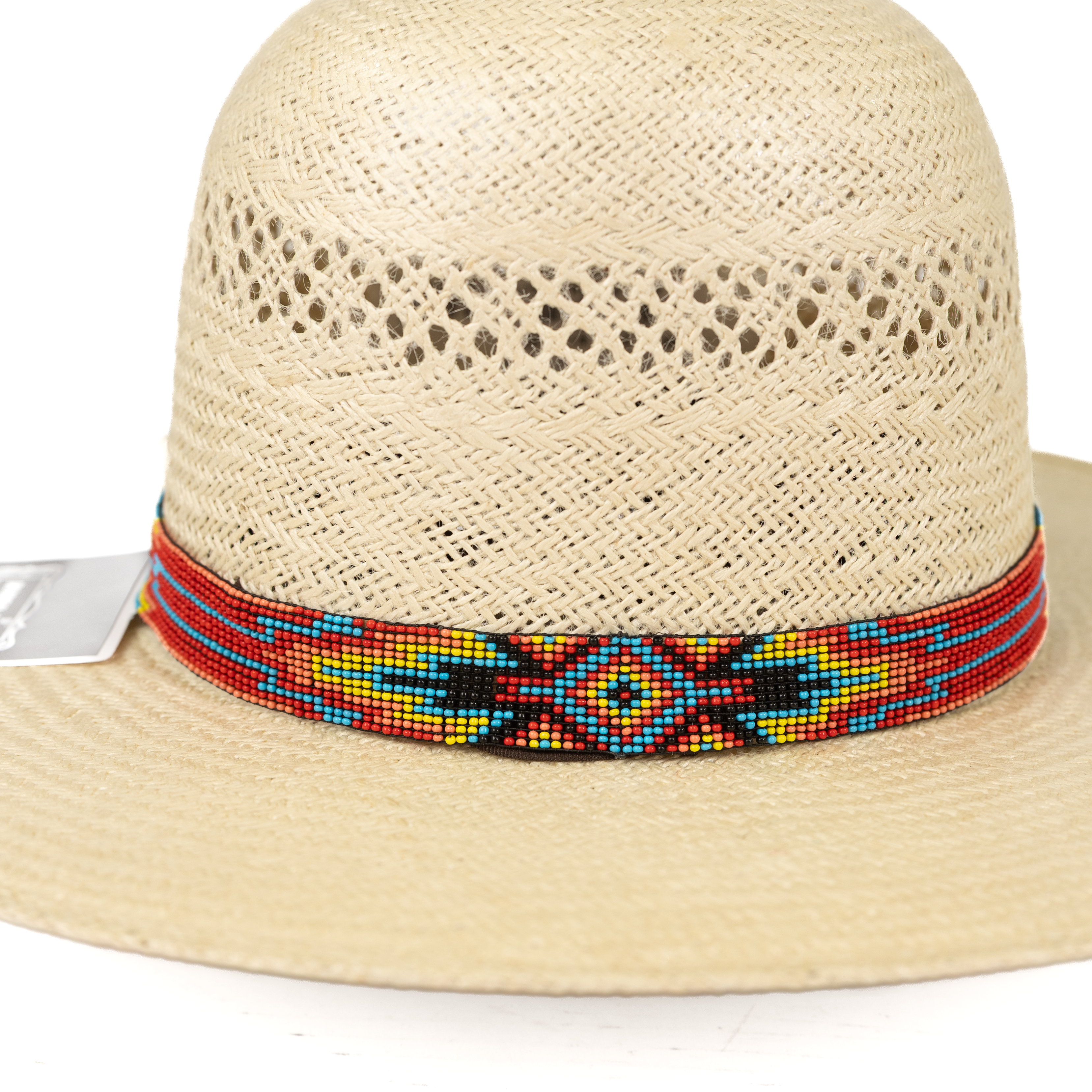 Multi-Color Beaded Aztec Stretchable Hat Band