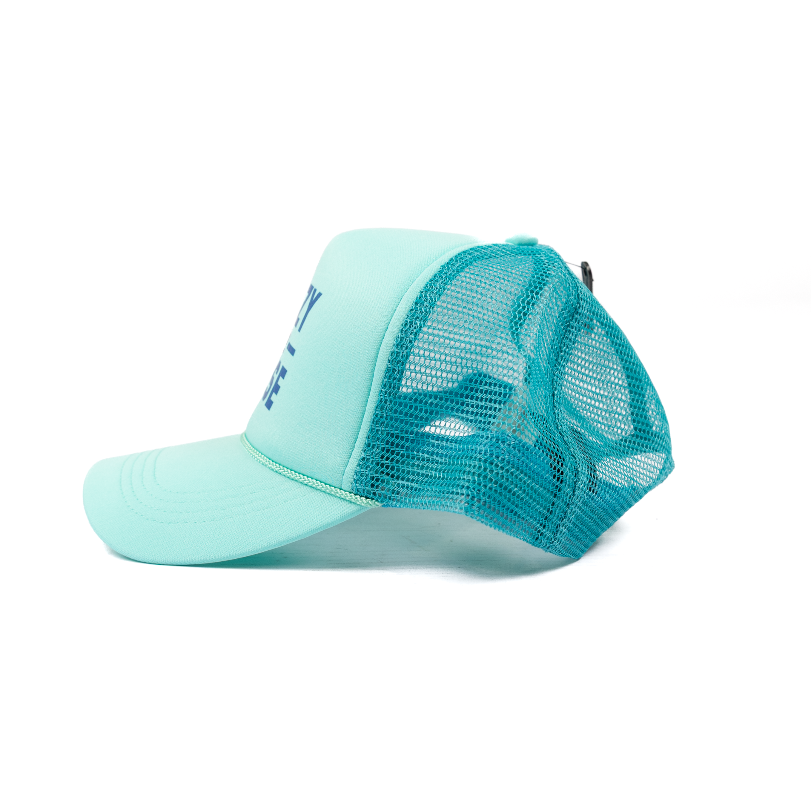 Crazy House Teal and Blue Printed Crazy House Cap
