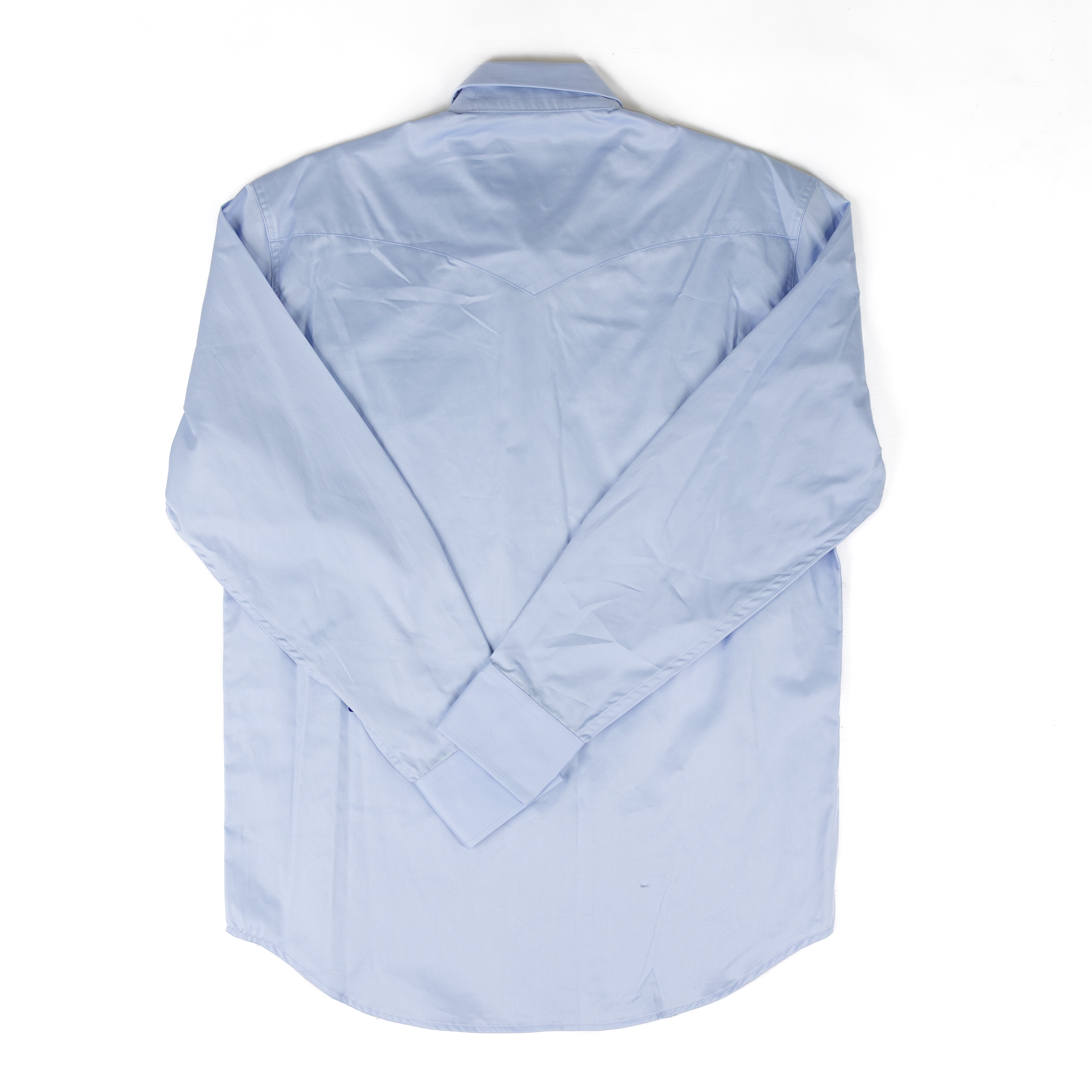 Circle S Long Sleeve Blue Button Up Dress Shirt CSB1000-14