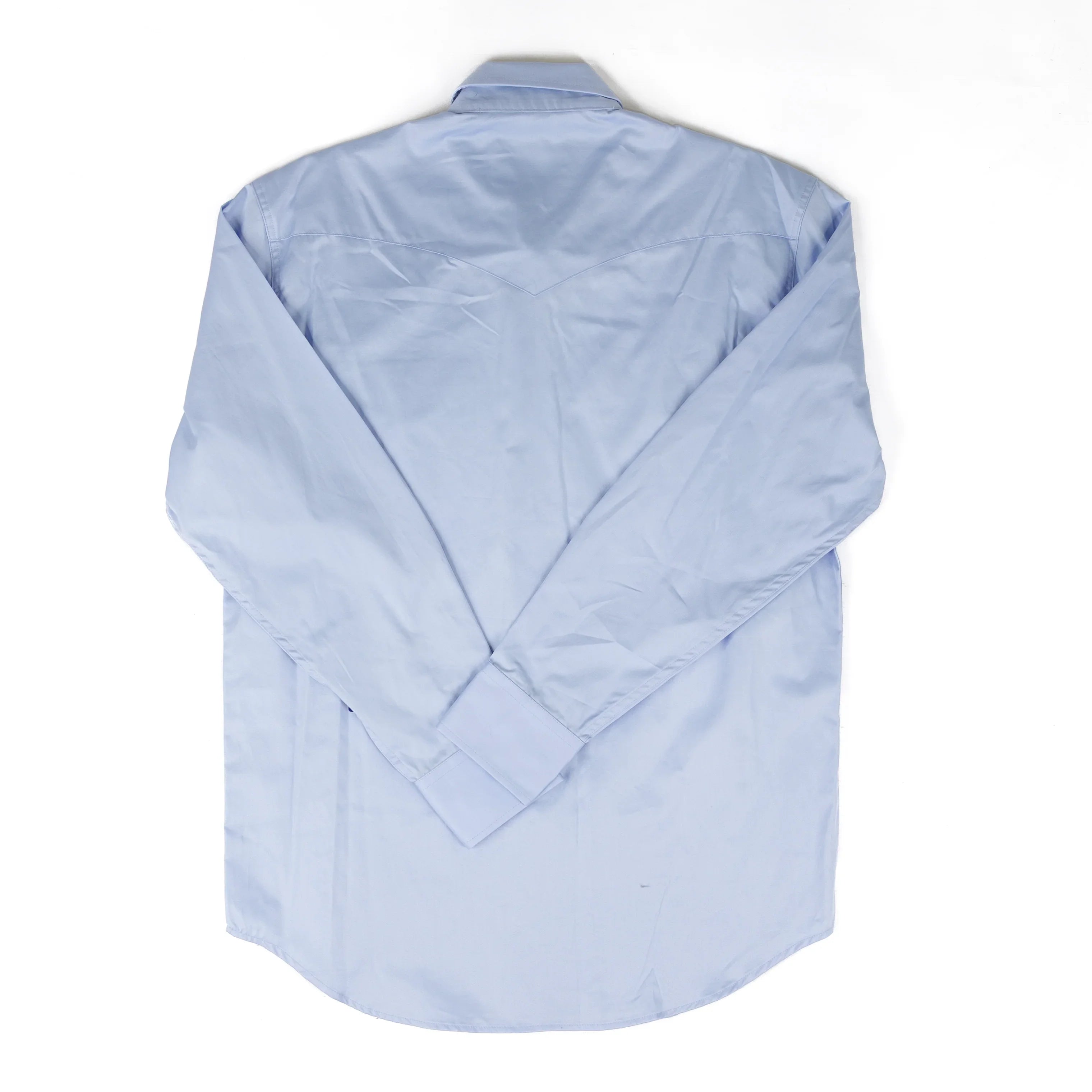 Circle S Long Sleeve Blue Button Up Dress Shirt CSB1000-14
