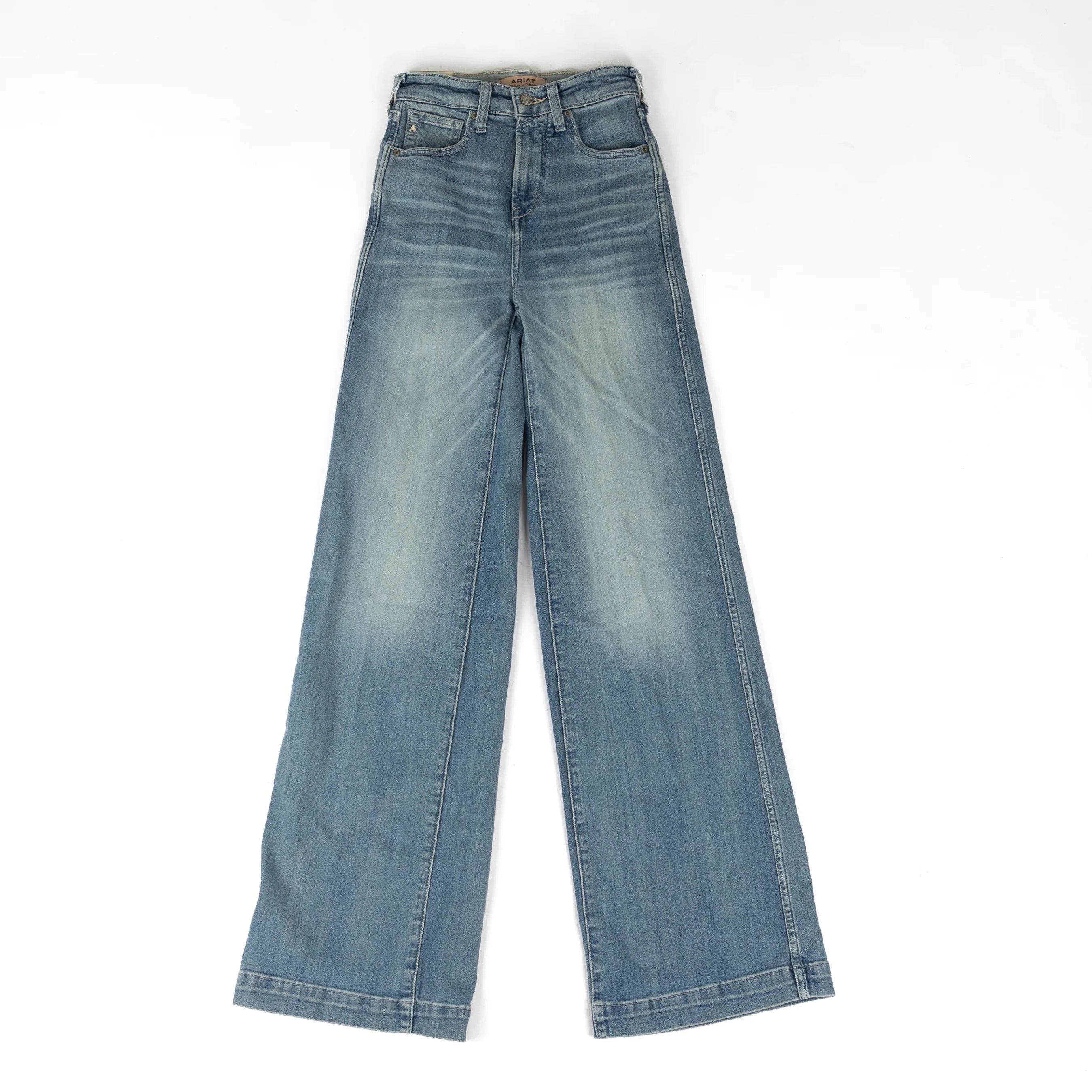 Ariat Women's Light Wash Ultra High Rise Luana Wide Leg Jeans 10078932