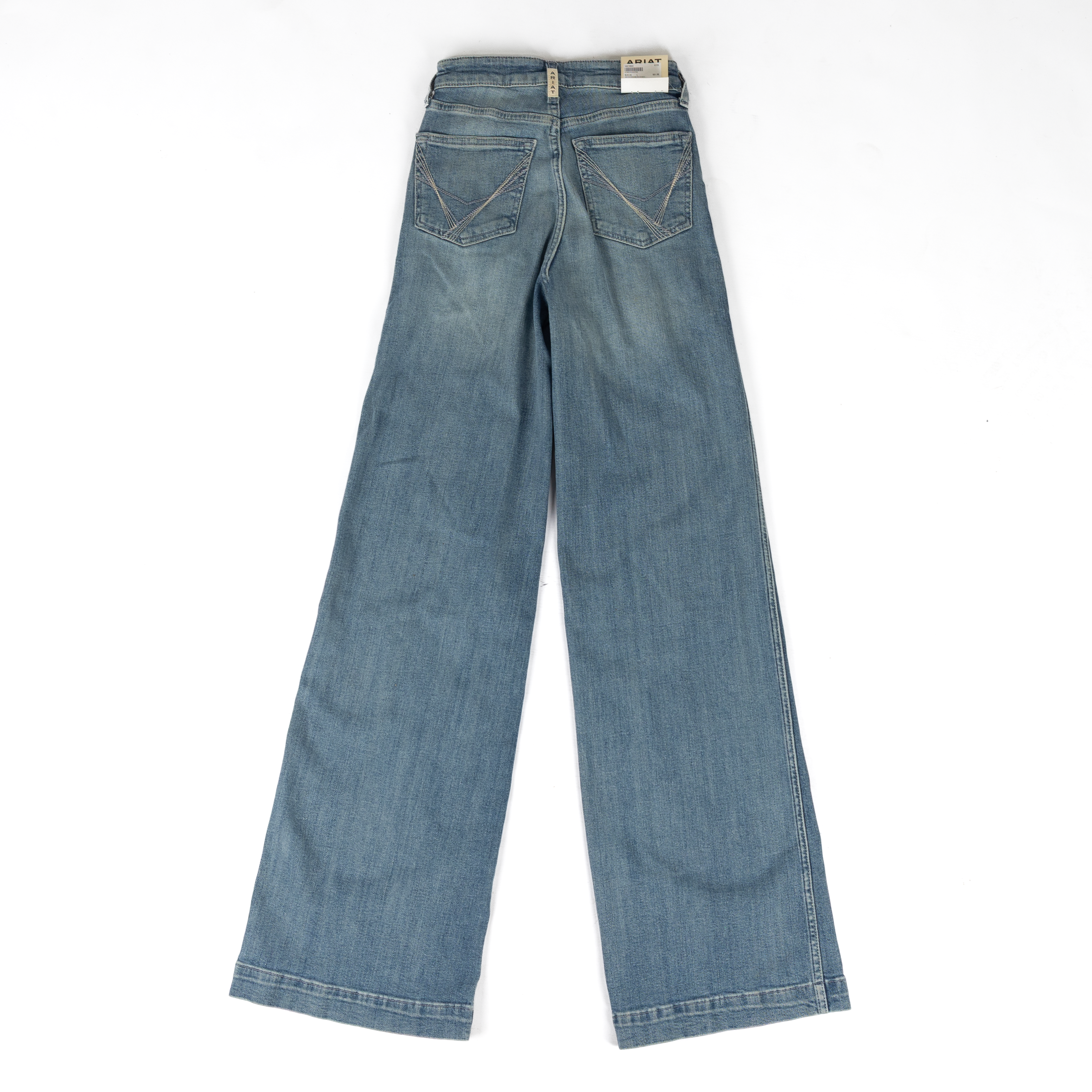 Ariat Women's Light Wash Ultra High Rise Luana Wide Leg Jeans 10078932