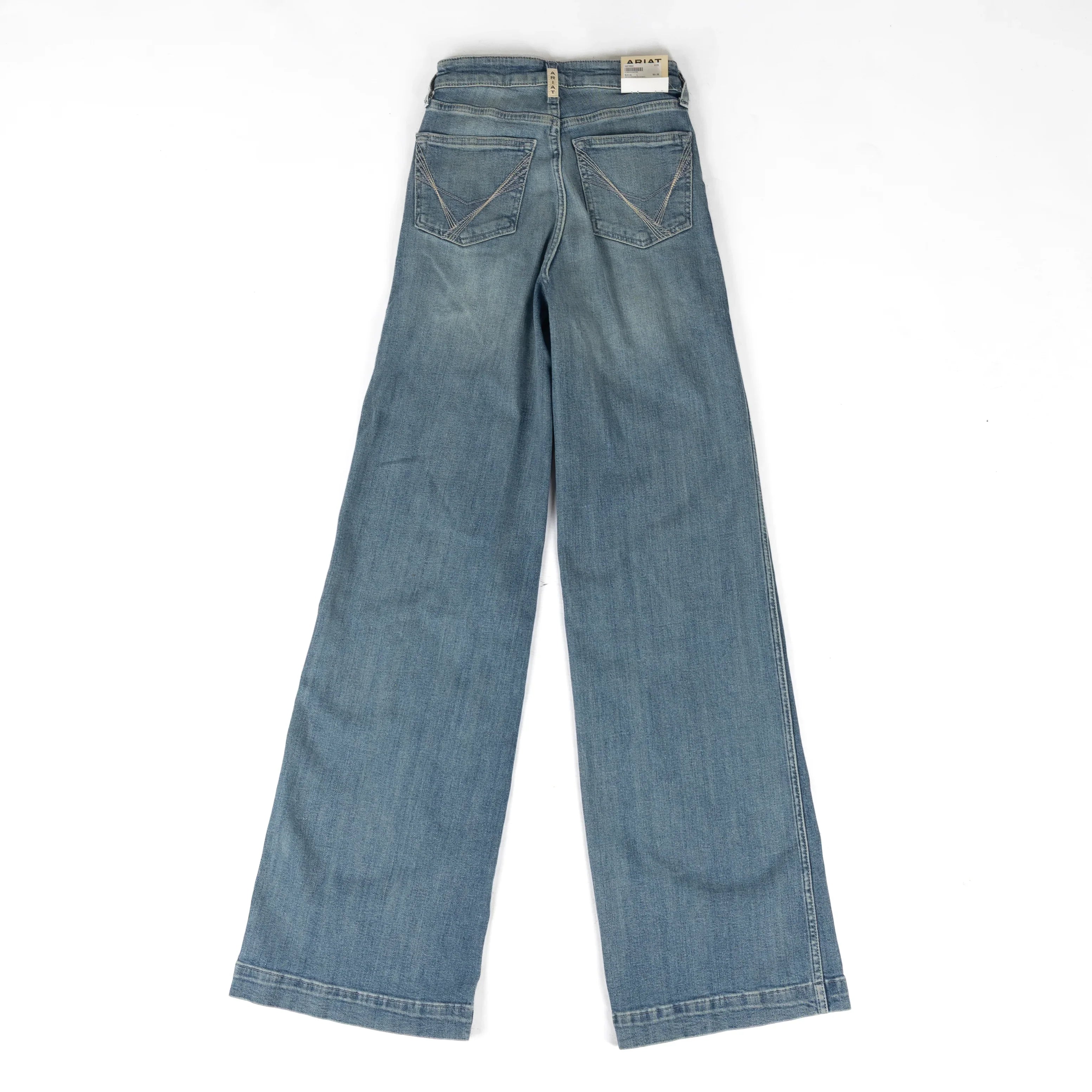 Ariat Women's Light Wash Ultra High Rise Luana Wide Leg Jeans 10078932