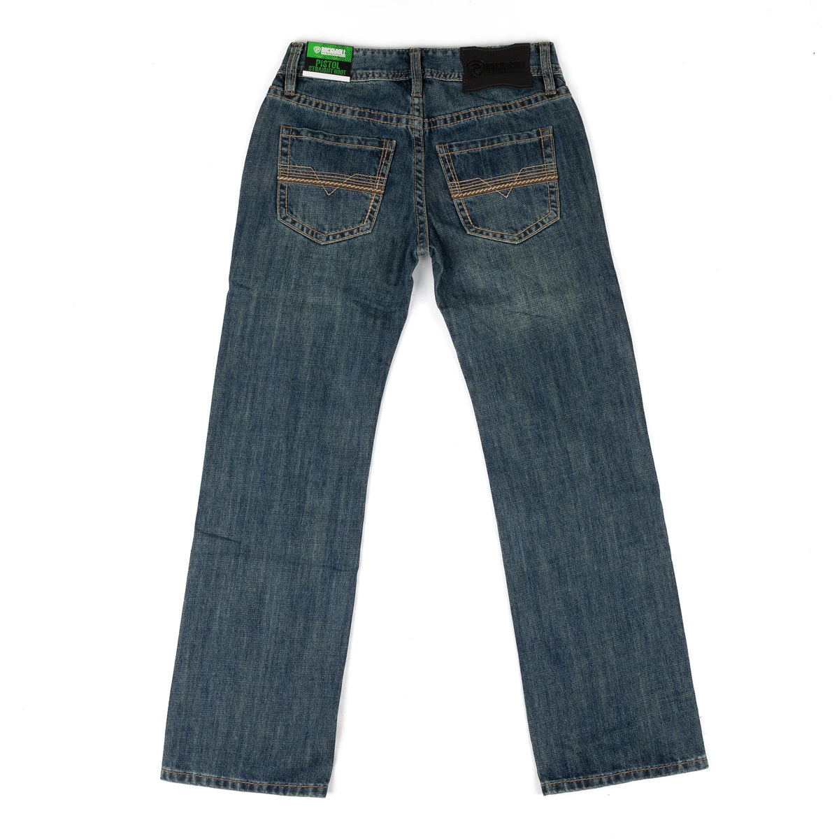 Rock and Roll Men's Pistol Straight Bootcut Jeans BM1PD09805