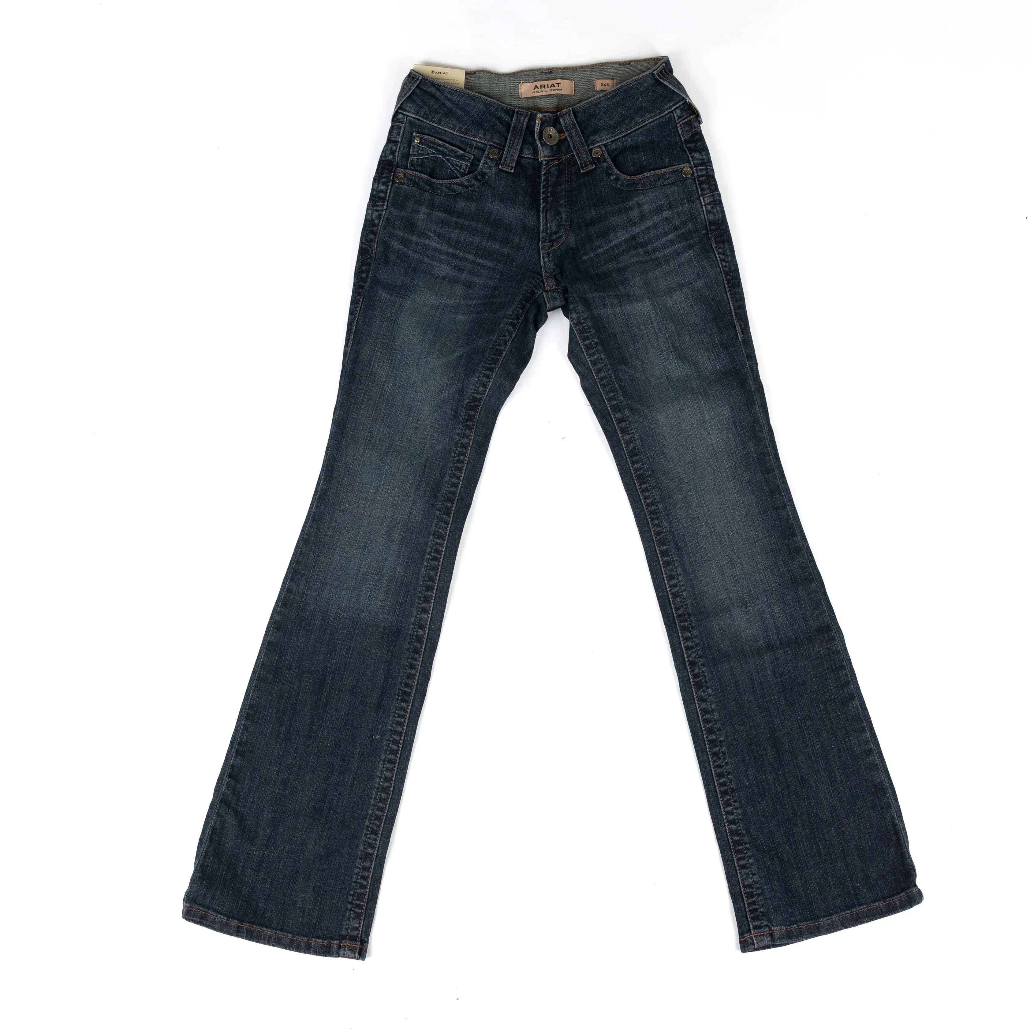 Ariat Women's Dark Wash Mid Rise Luisa Boot Cut Jeans 10078928