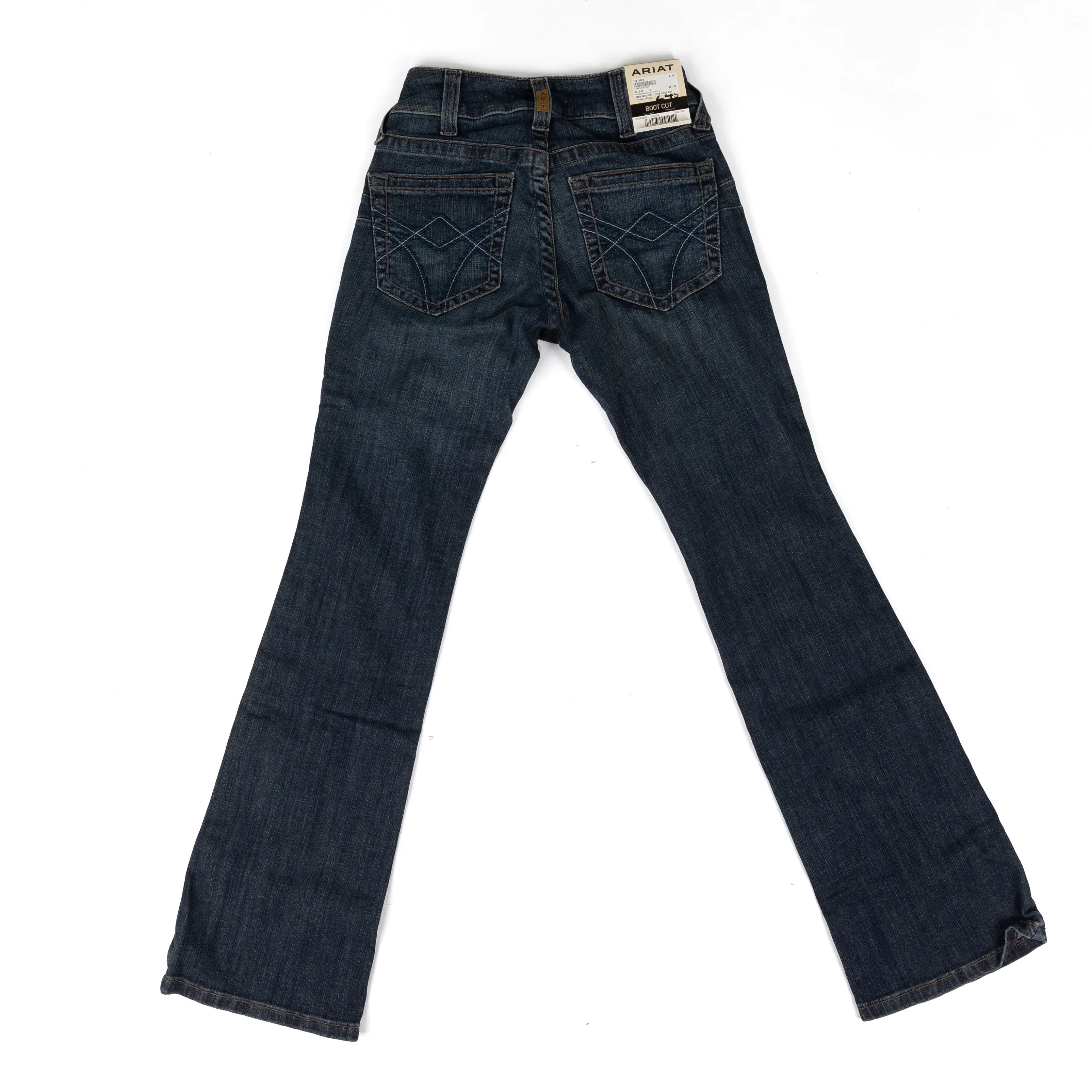 Ariat Women's Dark Wash Mid Rise Luisa Boot Cut Jeans 10078928