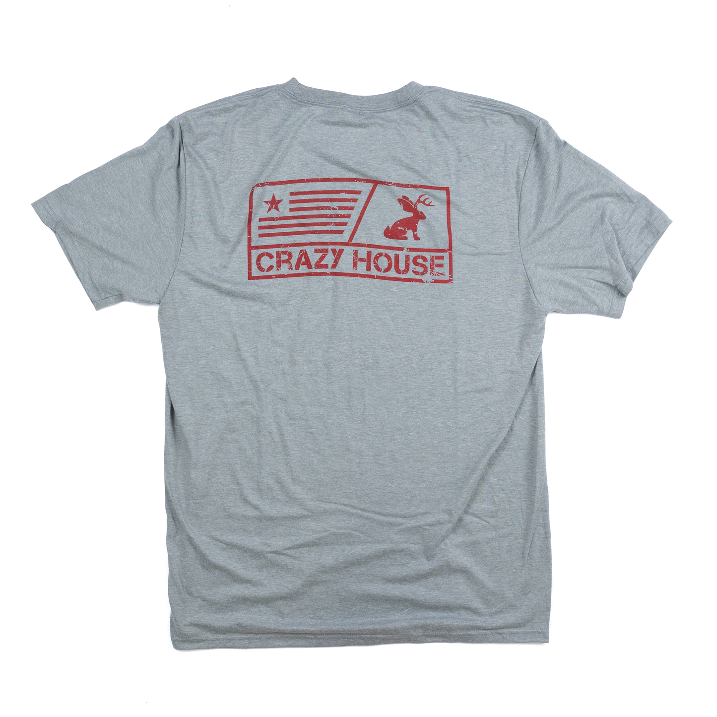 Crazy House Grey Flag with Jackalope T-shirt