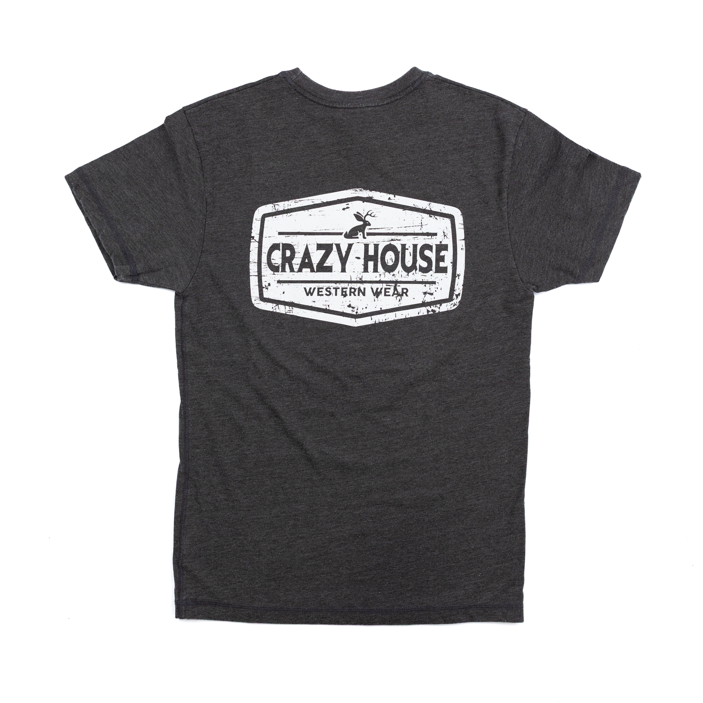 Crazy House Grey and White Jackalope T-shirt