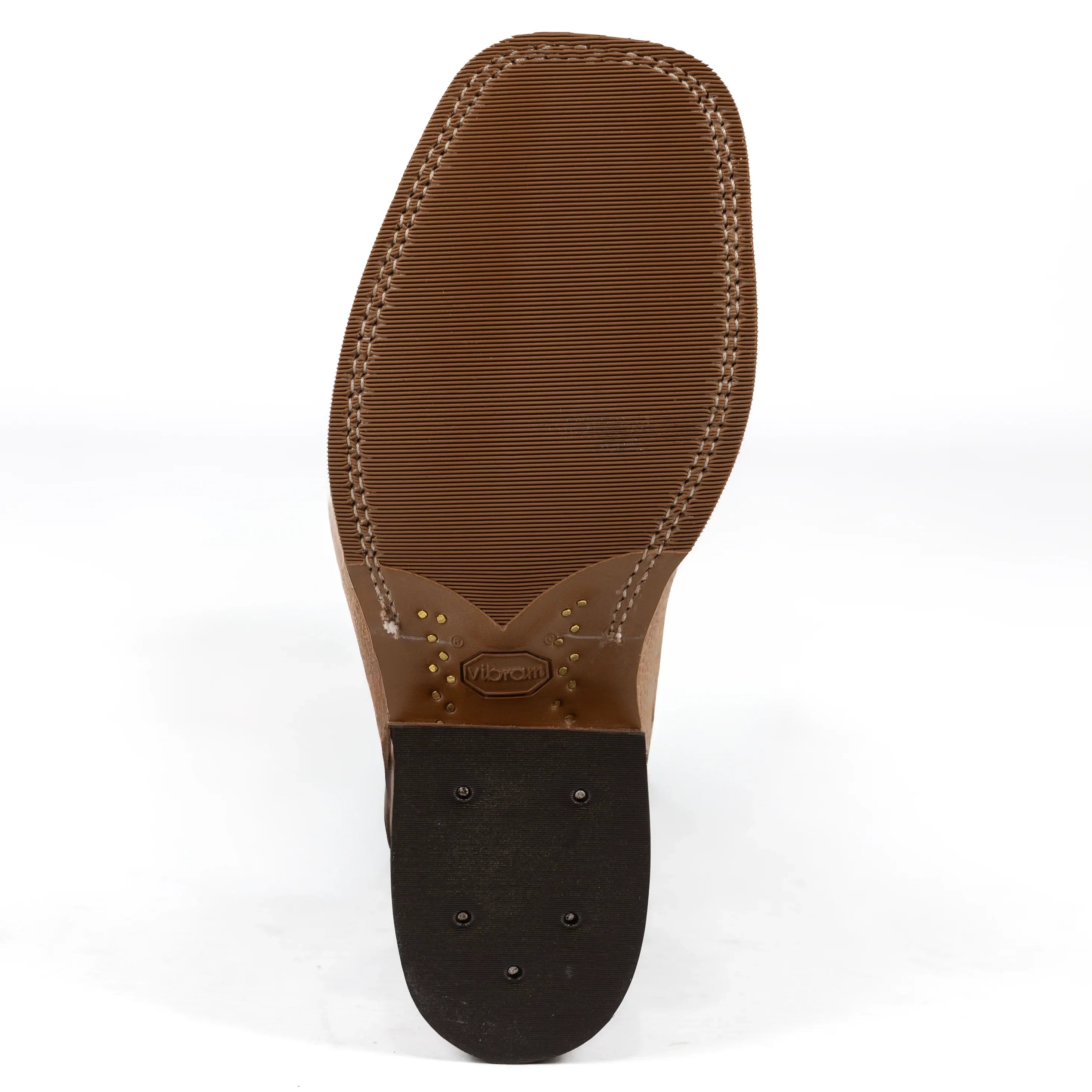 Anderson Bean Men's Rum Smooth Quill Ostrich Square Toe Boots