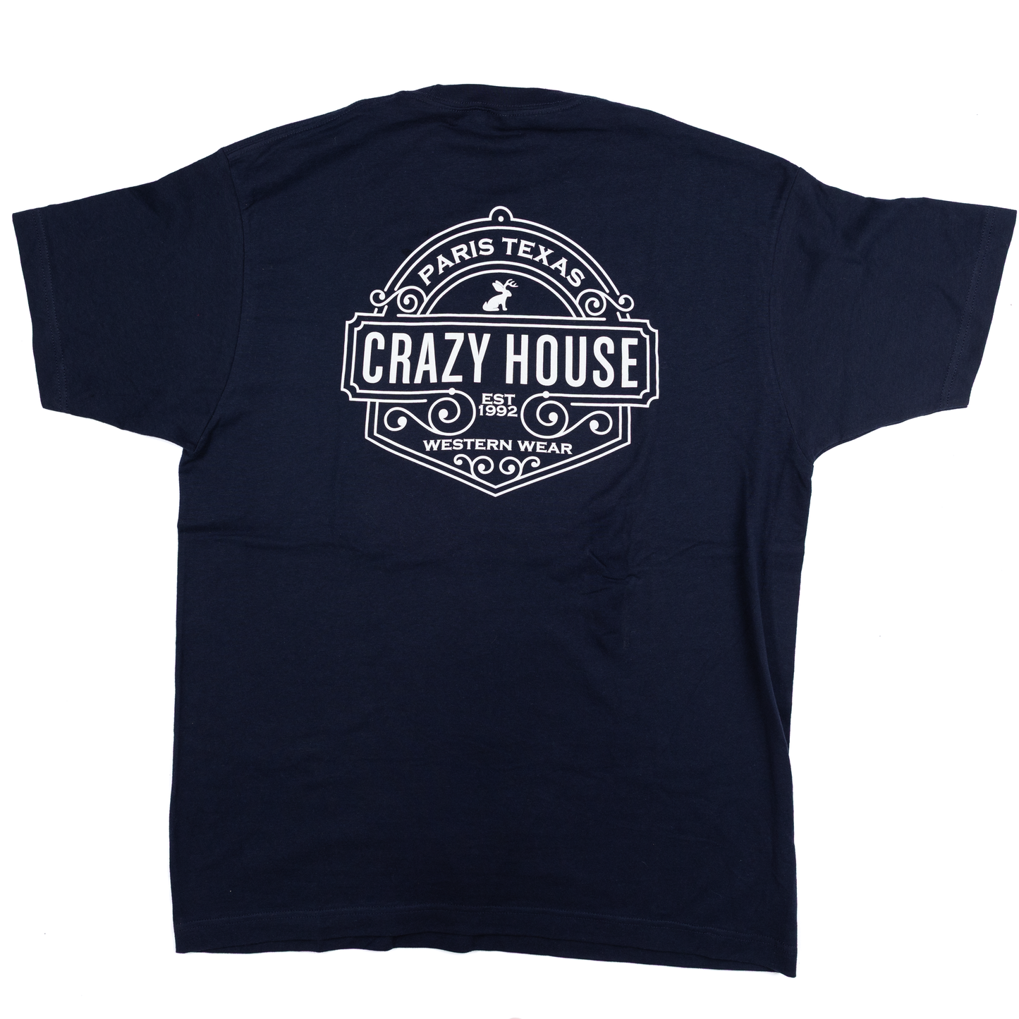 Crazy House Navy Jackalope T-shirt