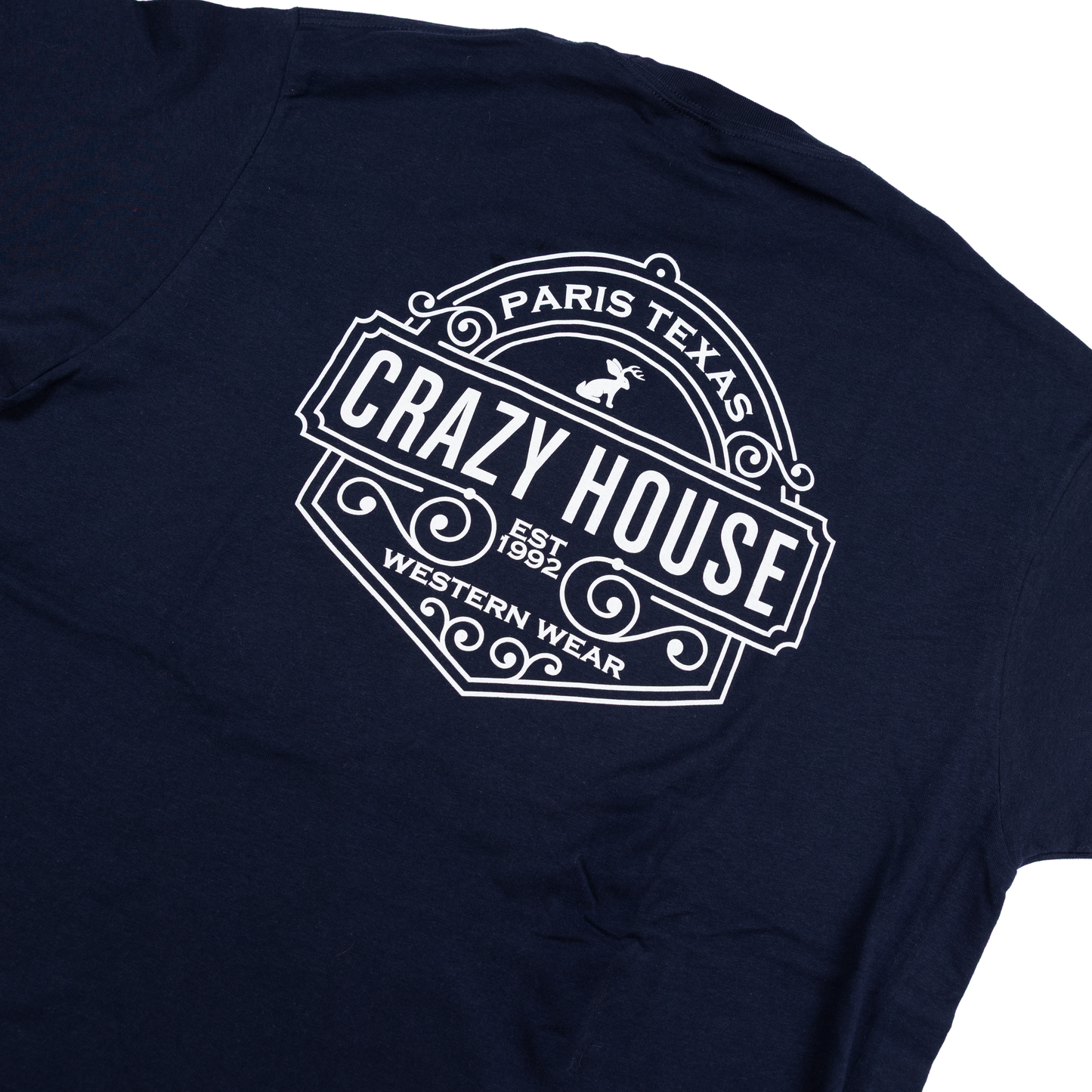 Crazy House Navy Jackalope T-shirt