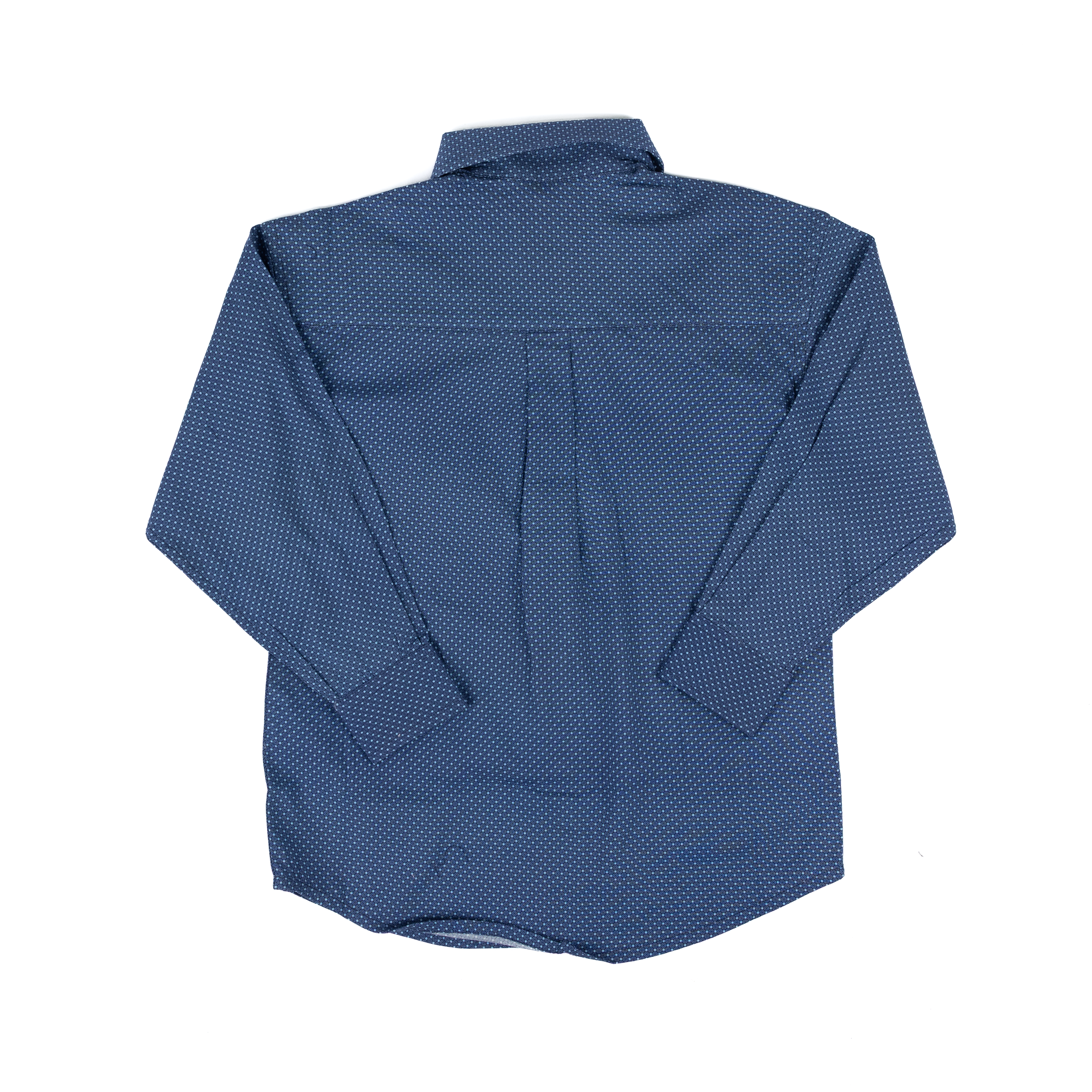 Boy's Panhandle Long Sleeve Blue Button Up Shirt SBB2S08279
