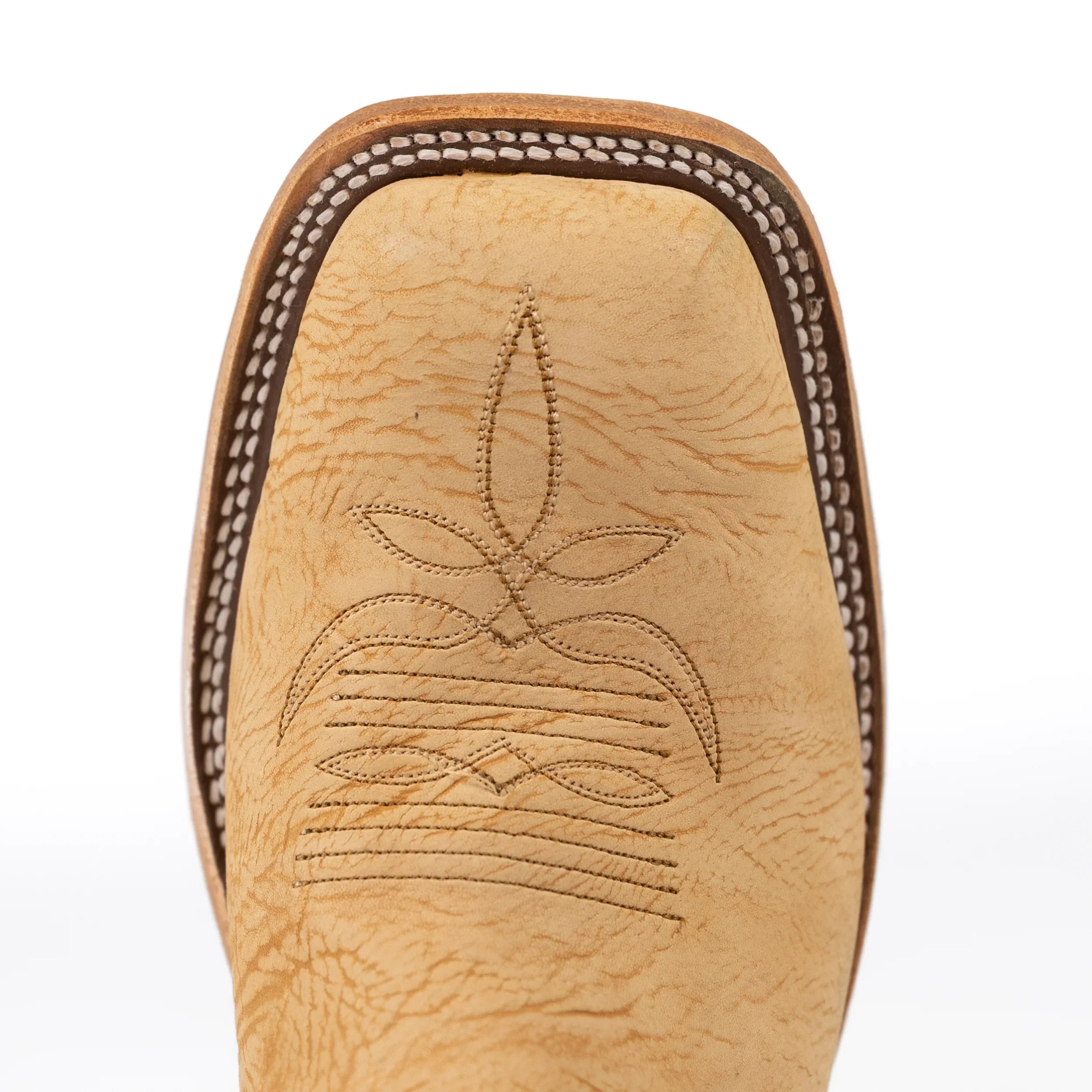 Anderson Bean Men's Tan Washed Shoulder Square Toe Boots