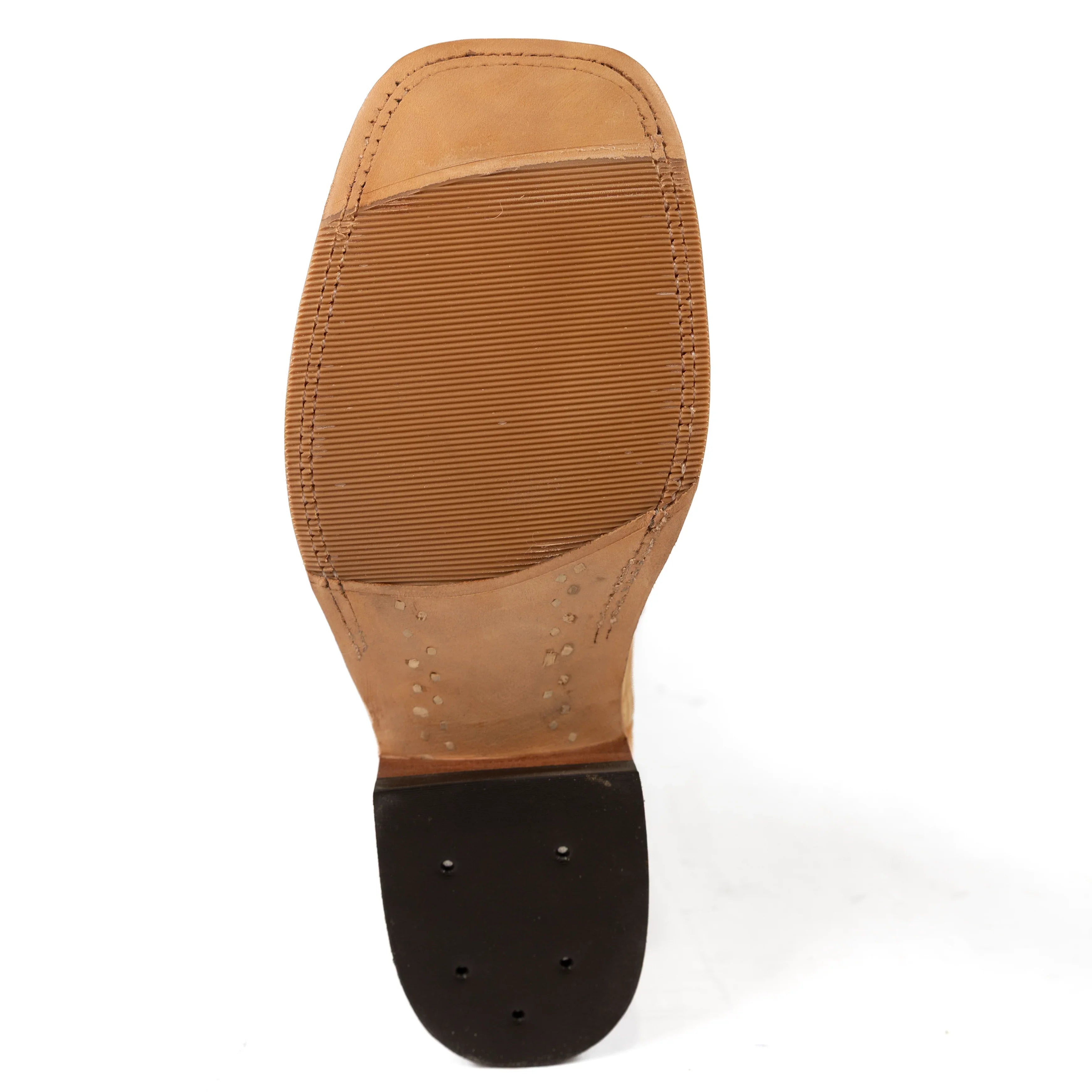 Anderson Bean Men's Tan Washed Shoulder Square Toe Boots