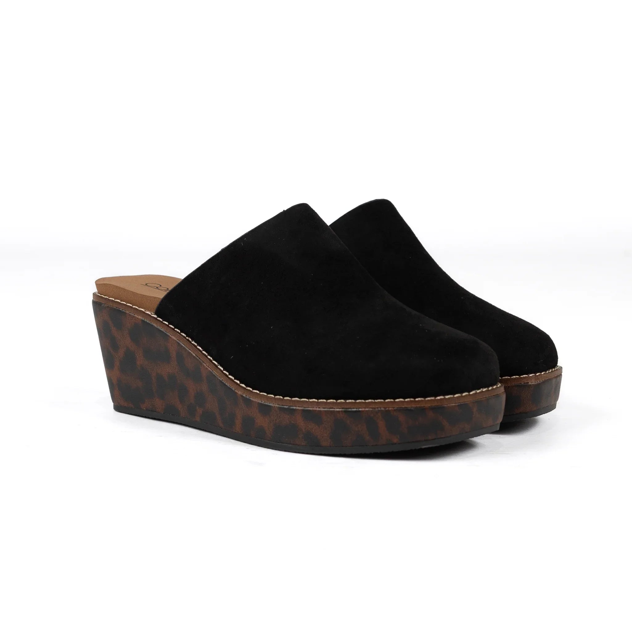 Corky's Women Black Maybe Later Wedge Sandals