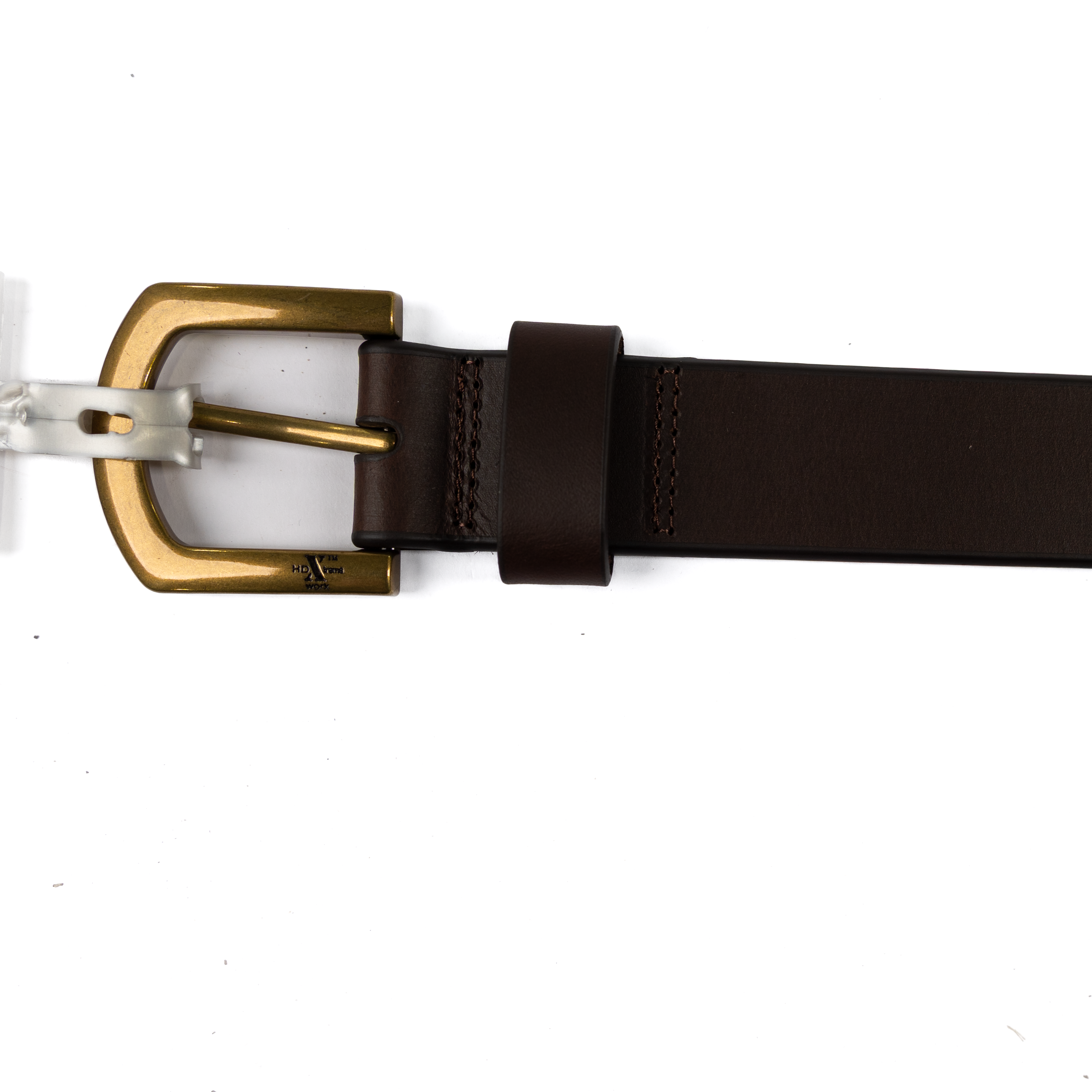 Men's Nocona Brown Leather Belt with Gold Buckle N2710402