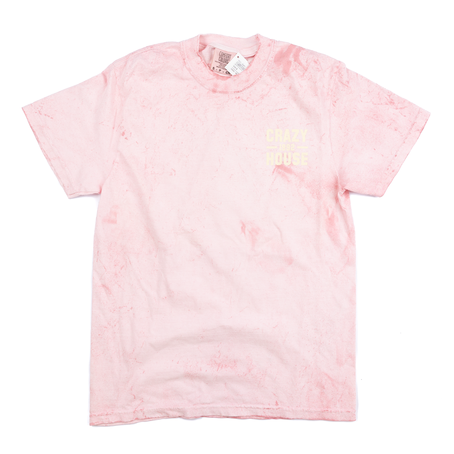 Crazy House Pink and Yellow Tye Dye T-shirt
