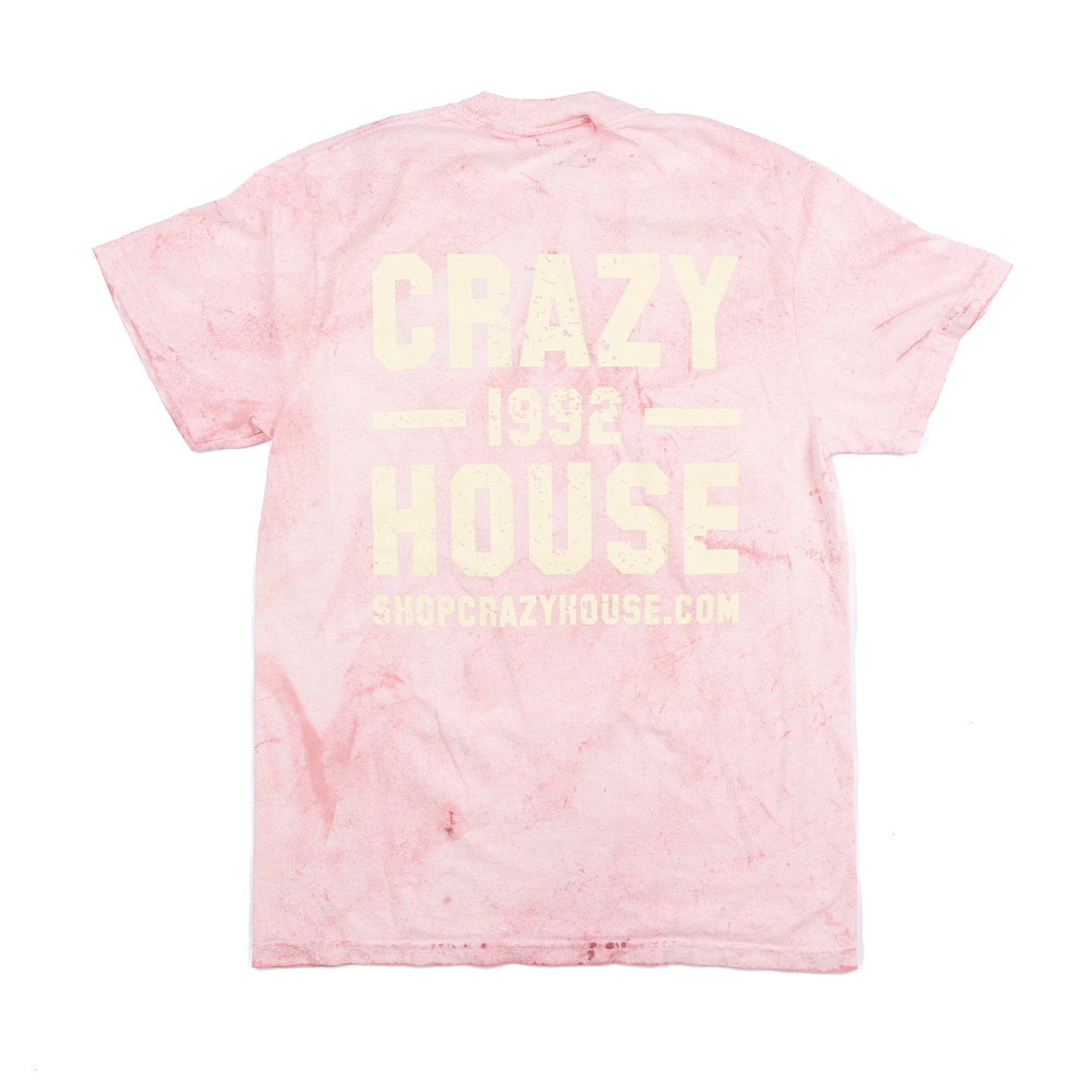 Crazy House Pink and Yellow Tye Dye T-shirt