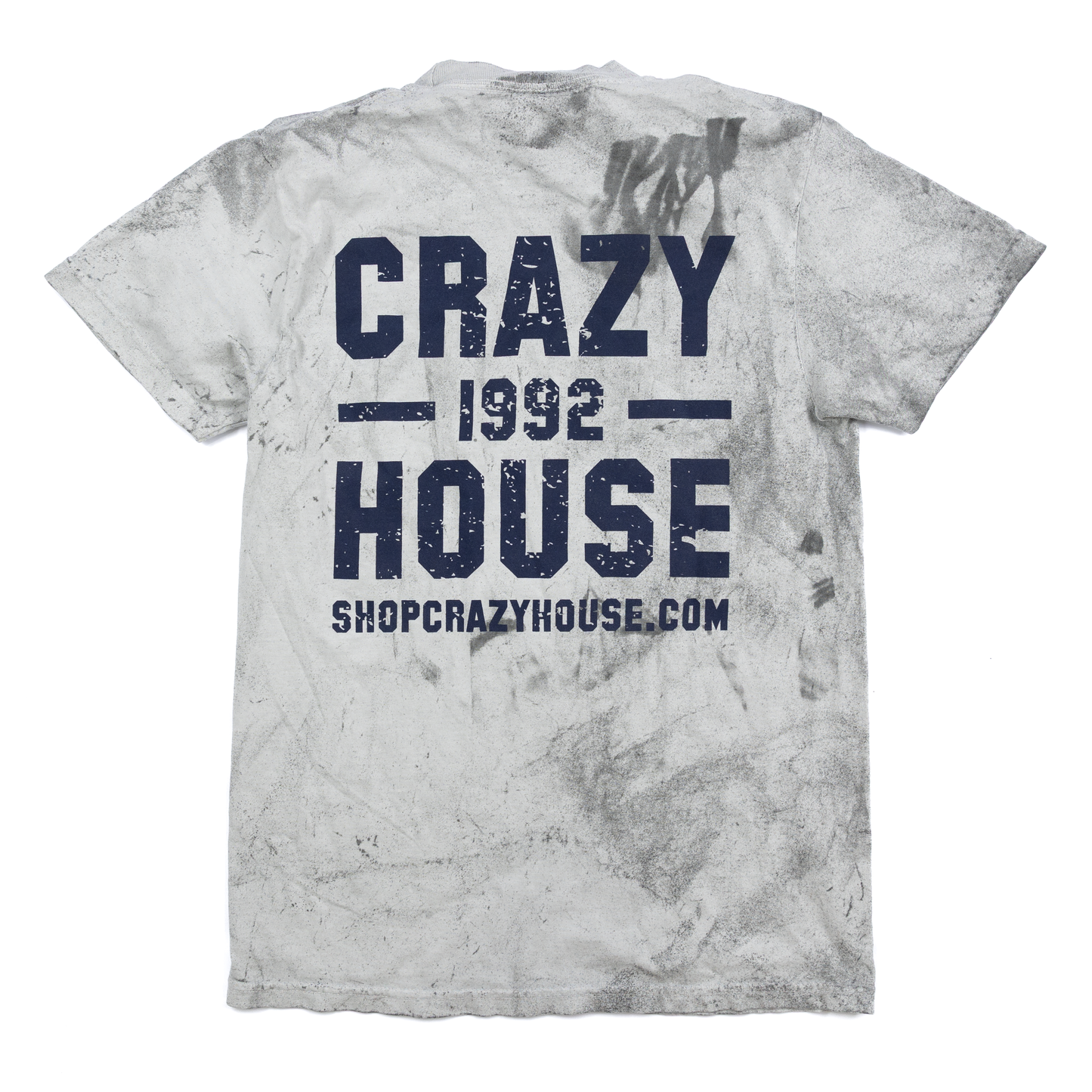 Crazy House Grey and Navy Tye Dye T-shirt