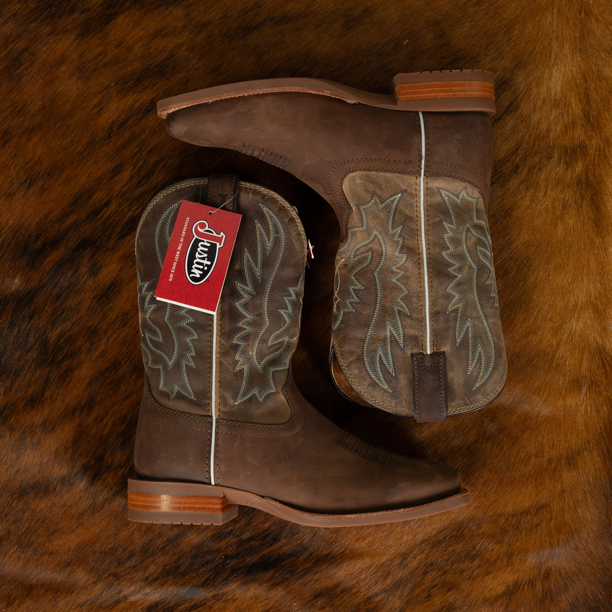 Men's Justin Rustle Square Toe Boots OL7335