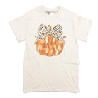 Women's Beige Dot Bow Pumpkin T-shirt