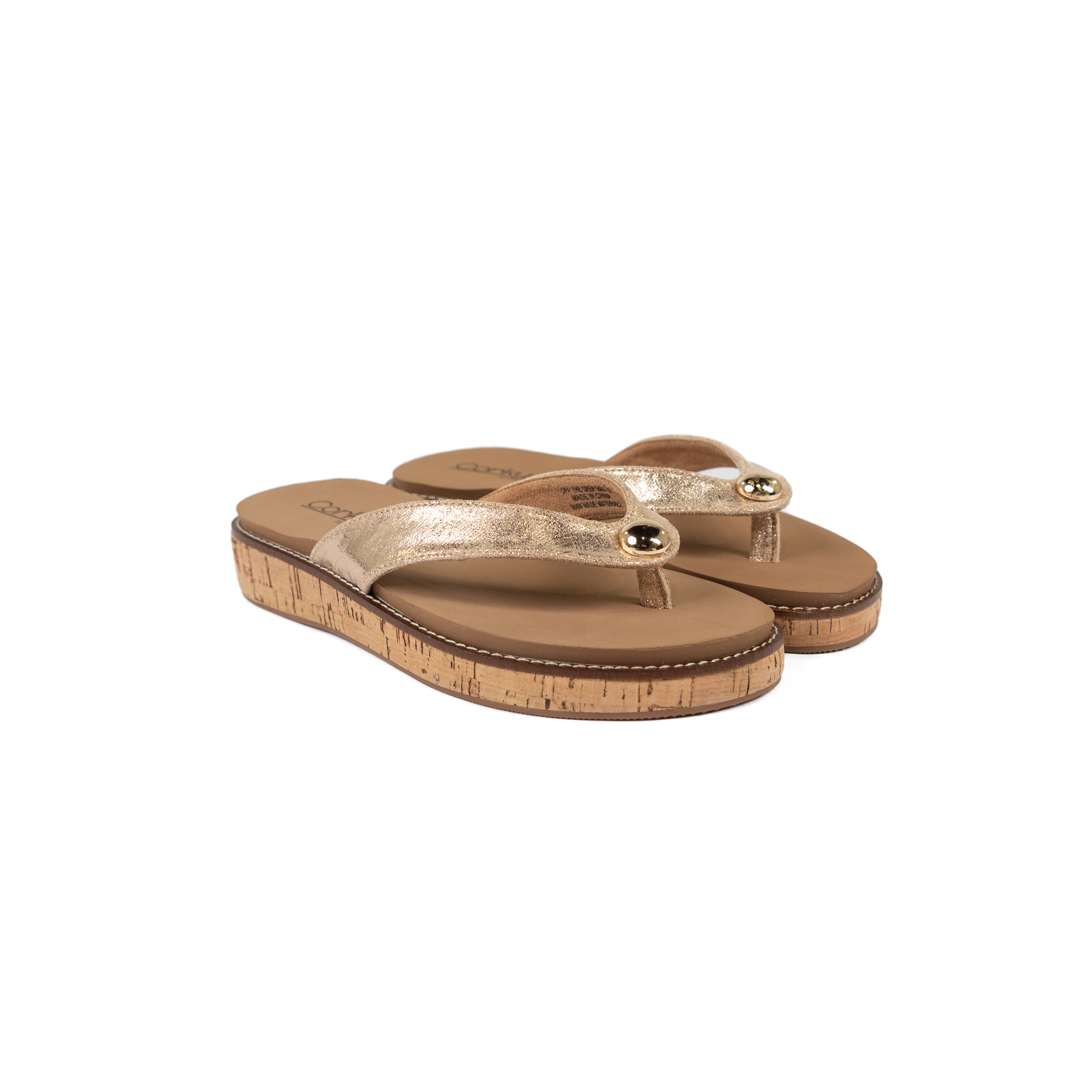 Women's Corkys Gold Off the Deep End Flip Flops 41-0737-GOLD