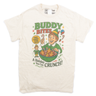 Women's Beige "Buddy Bites" Christmas T-shirt