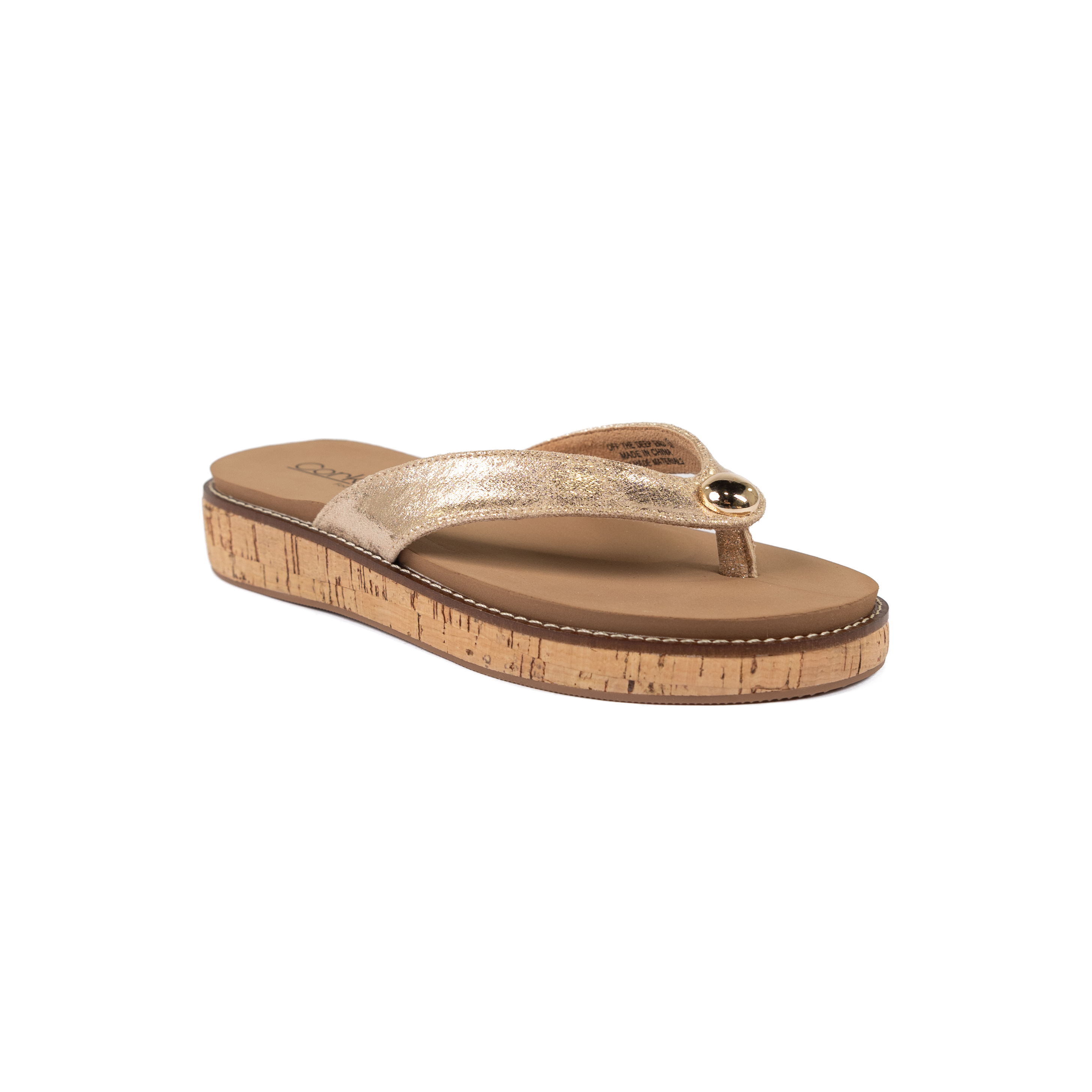 Women's Corkys Gold Off the Deep End Flip Flops 41-0737-GOLD