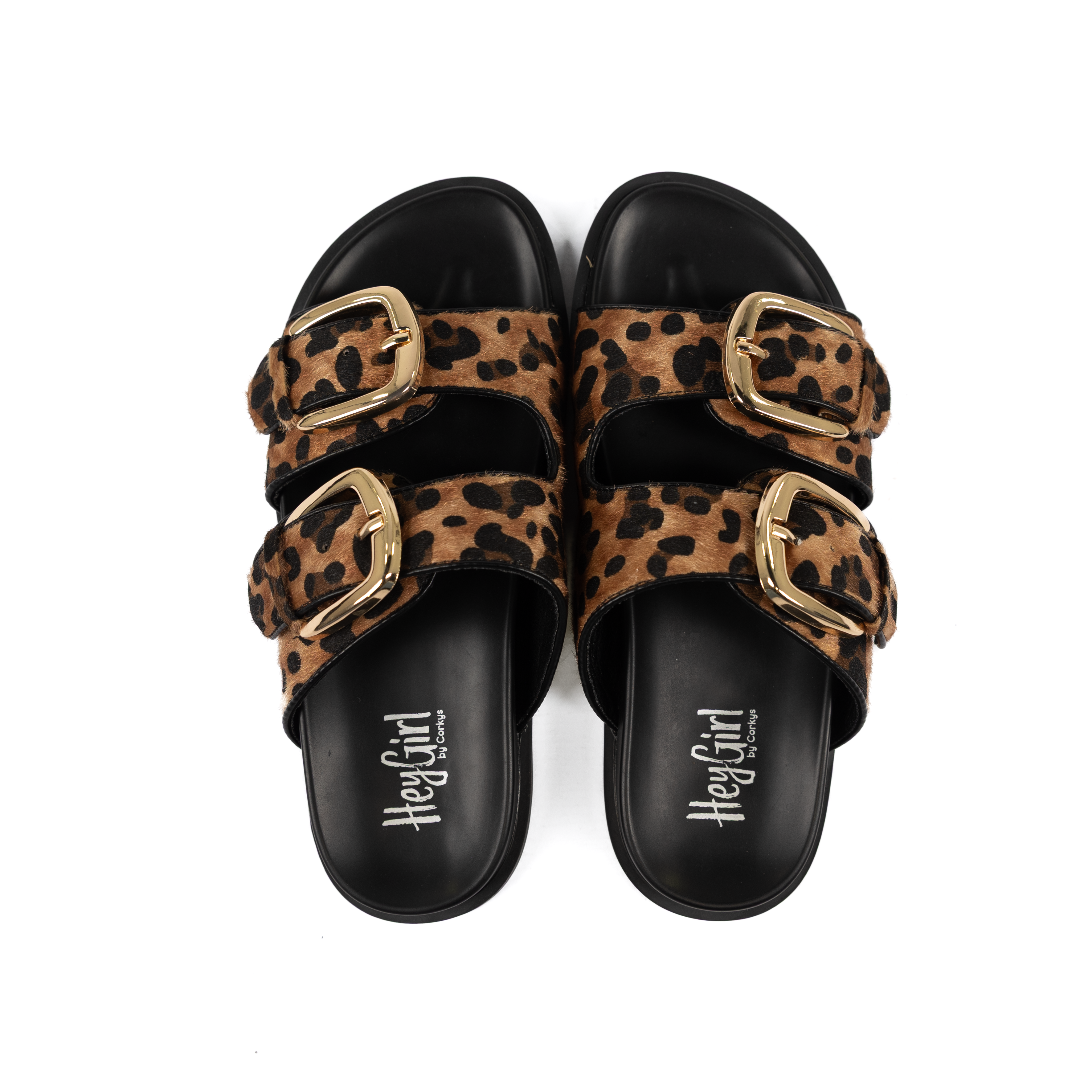 Women's Corkys Leopard Private Jet Open Toe Sandals 41-0817-LEOP