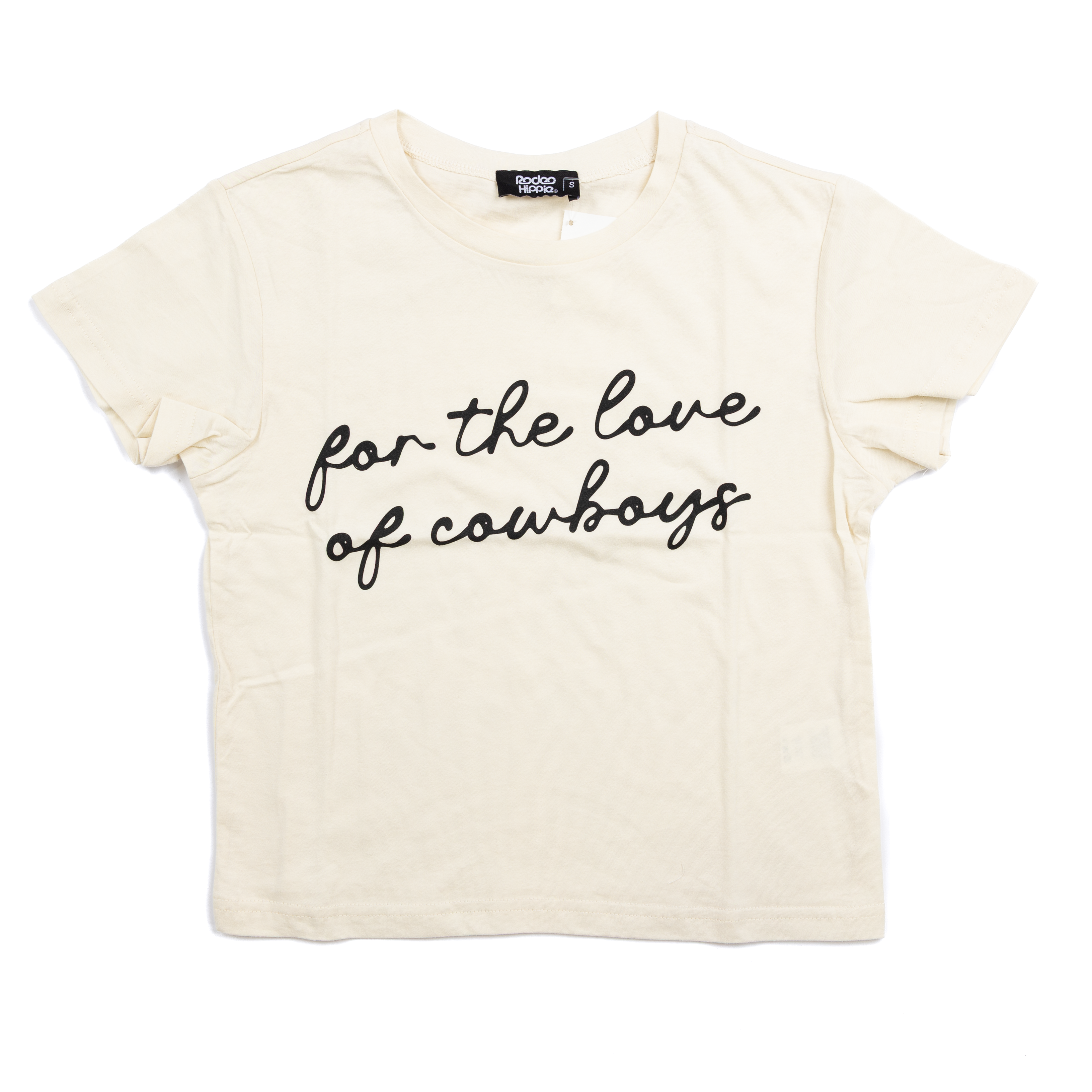 Women's Rodeo Hippie Beige "For the Love of Cowboys" T-shirt