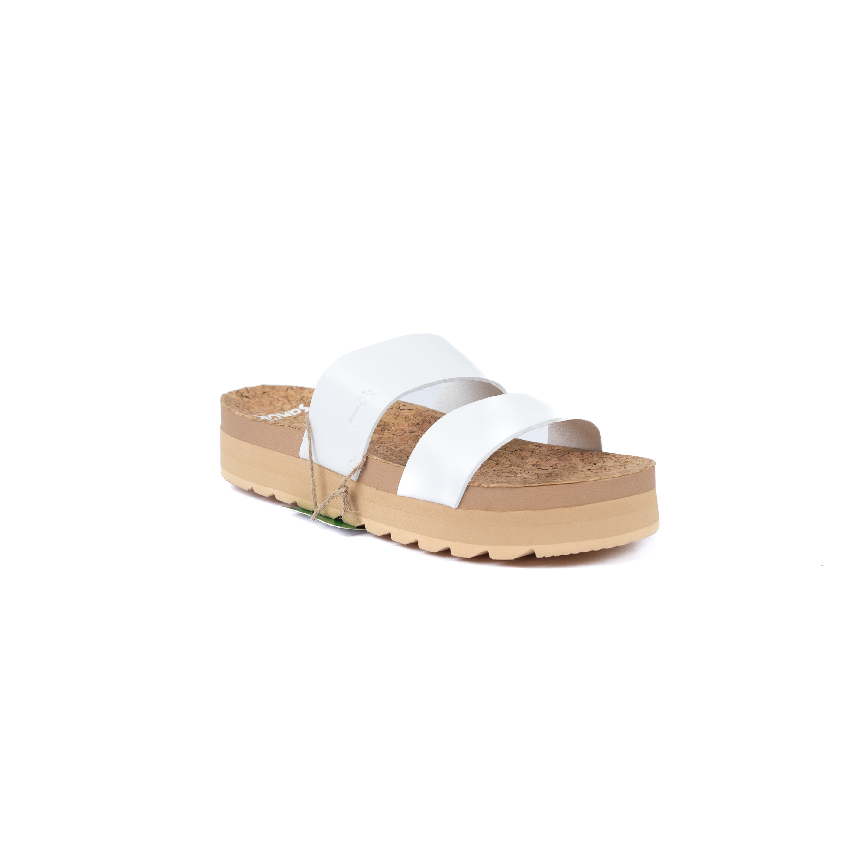Women's Sanuk White Alt-itude Platform Slip On Sandals 1234571-WHT