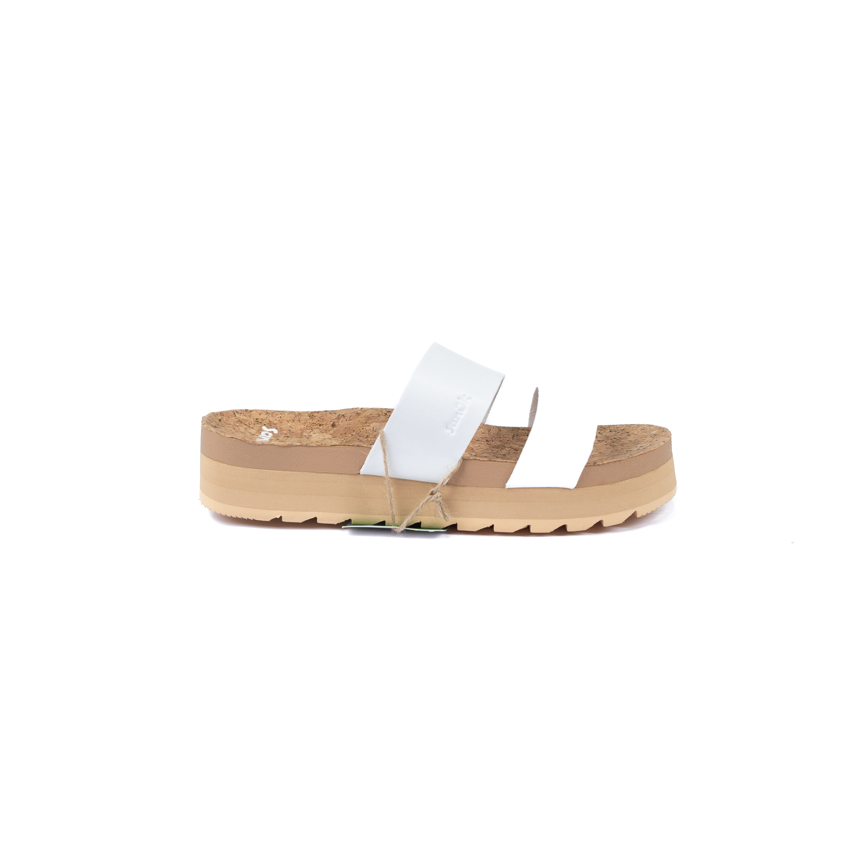 Women's Sanuk White Alt-itude Platform Slip On Sandals 1234571-WHT