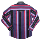 Men's Wrangler Vintage Inspired Purple Multi Stripe Snap Shirt