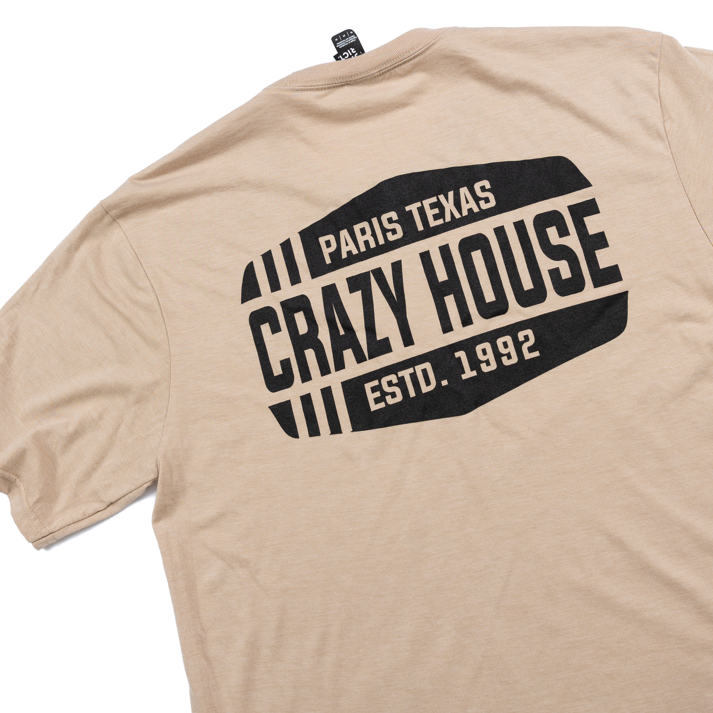 Crazy House Tan 3 Lines T-shirt