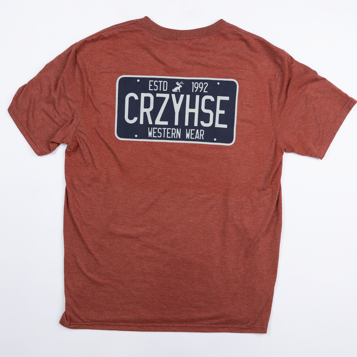 Crazy House Rust License Plate T-shirt