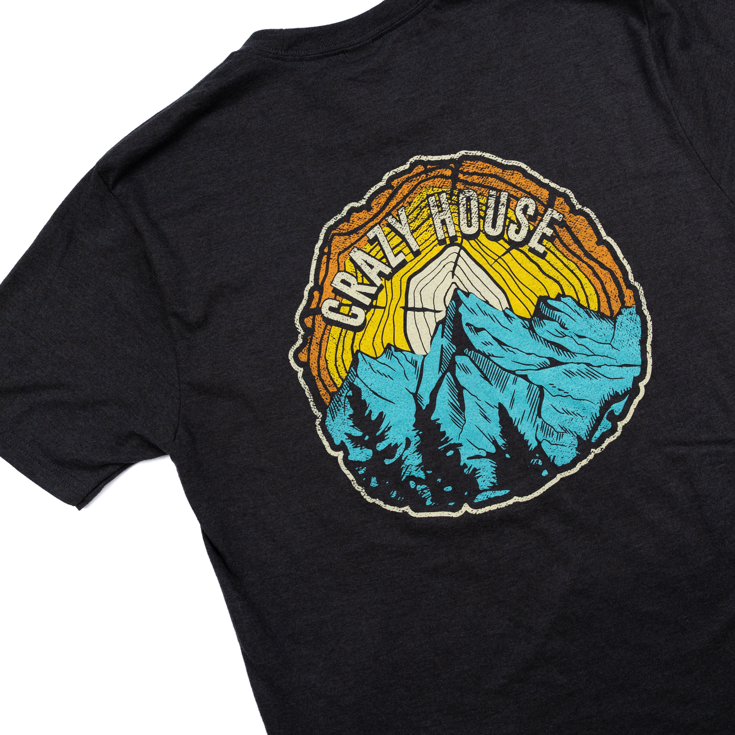 Crazy House Black Wood Grain T-shirt
