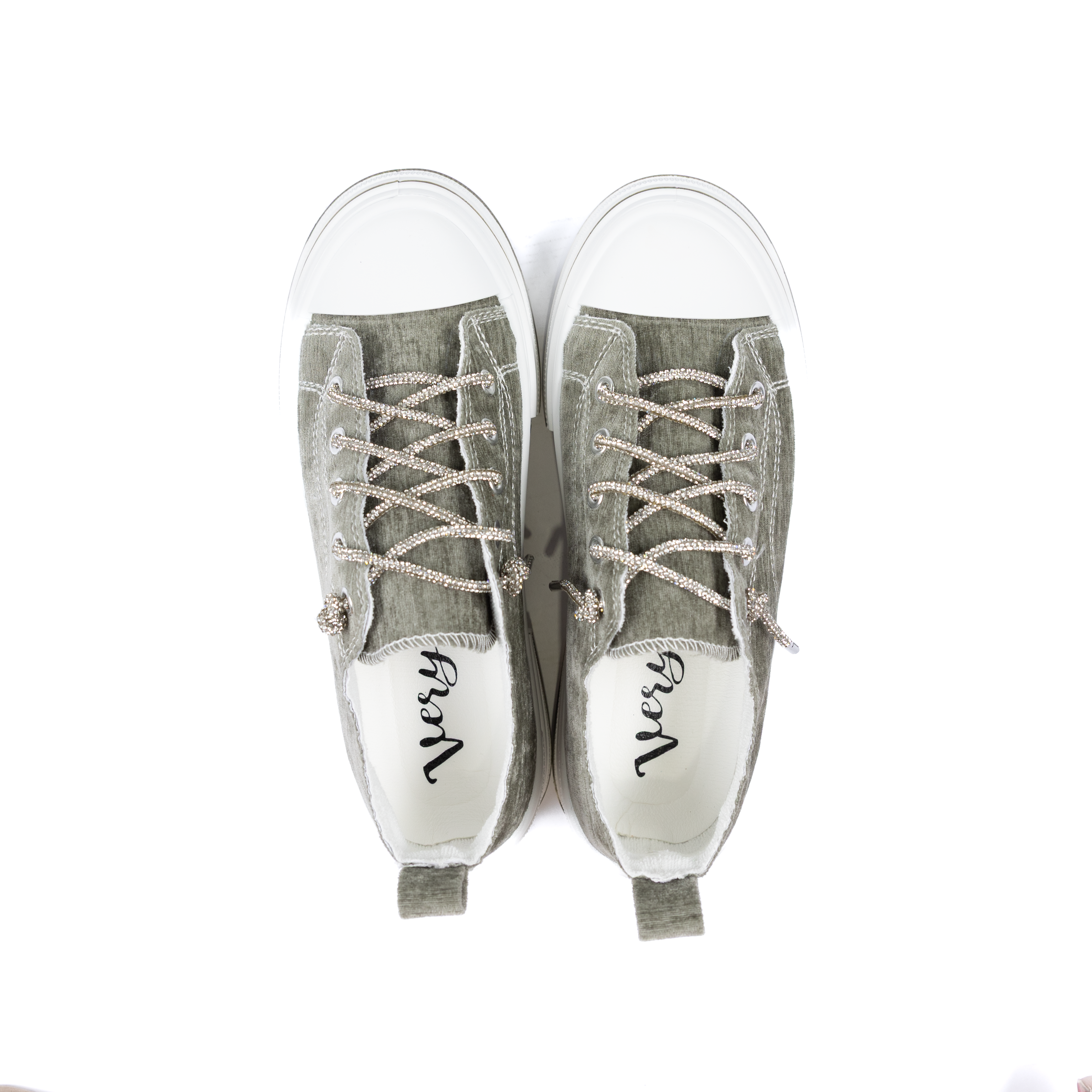 Women's Very G Sage Aman Velvet Lace Up Canvas Sneaker