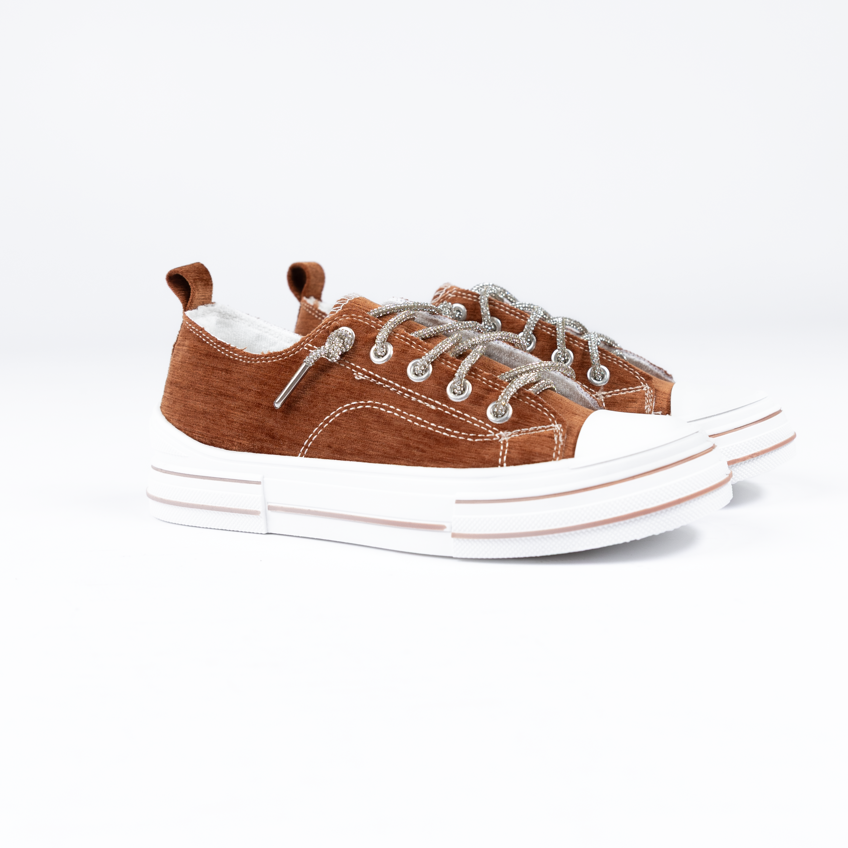 Women's Very G Tan Aman Velvet Casual Sneakers