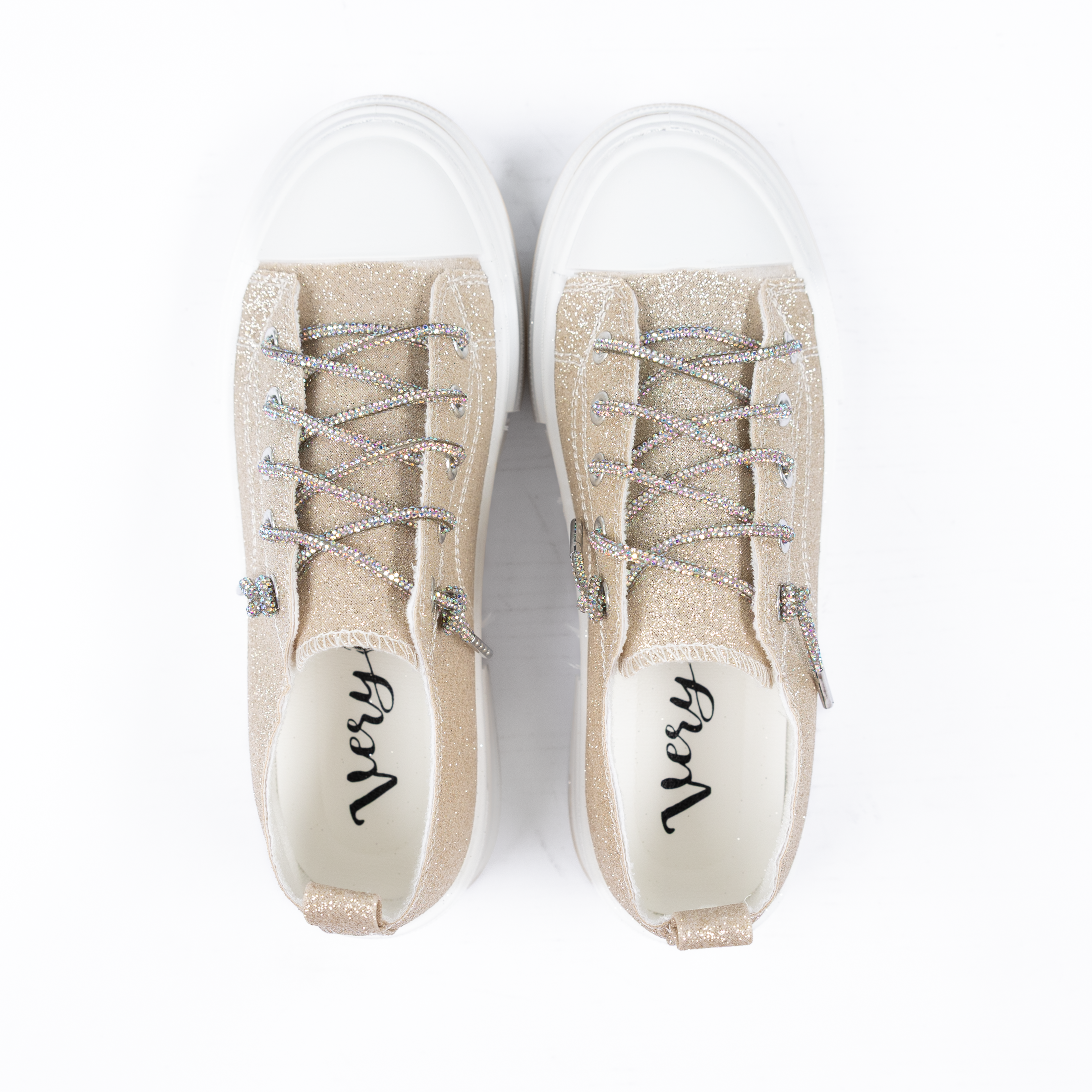 Women's Very G Gold Aman Glitter 2 Casual Sneakers