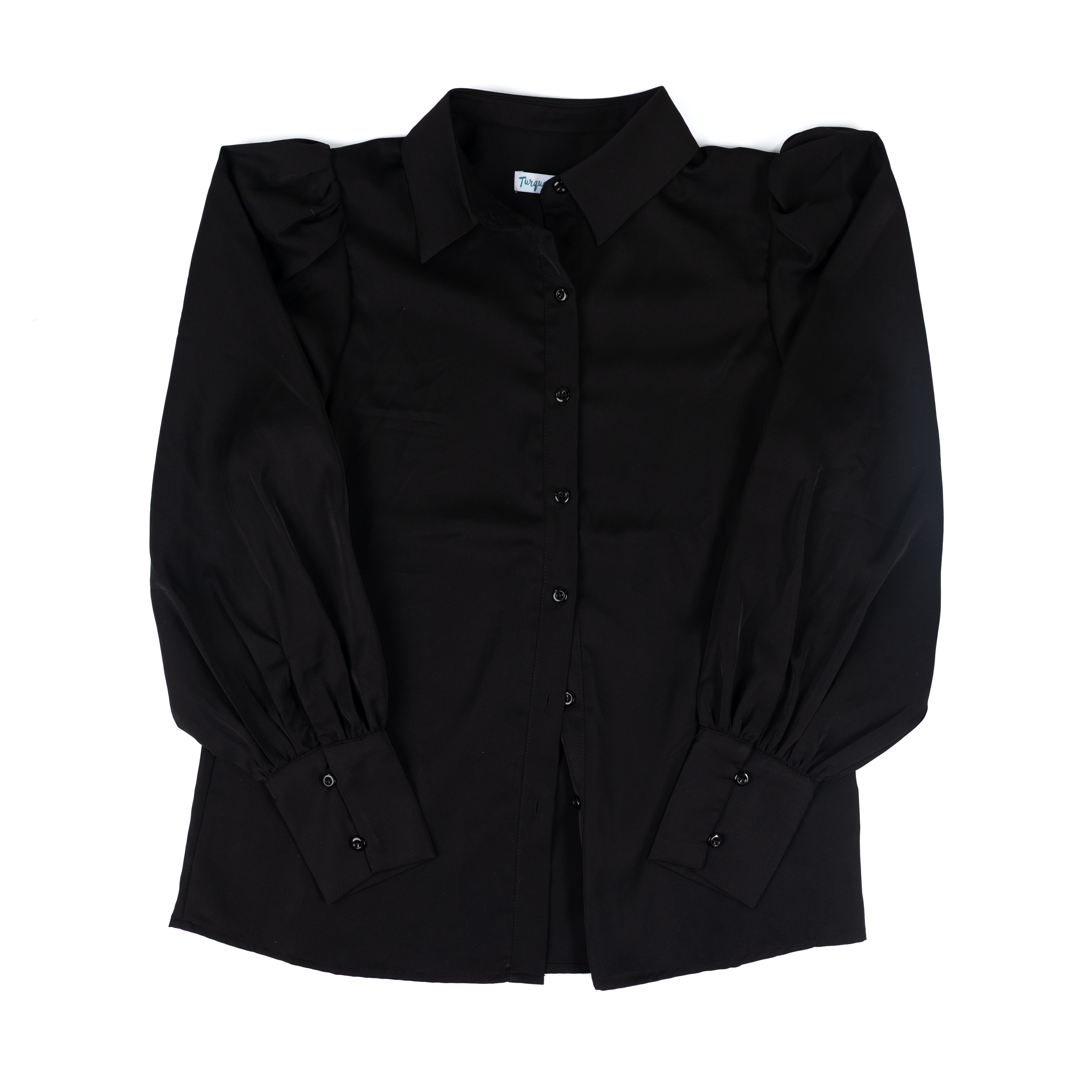 Women's Turquoise Haven Long Sleeve Button Up Blouse TH11-LS SOLID