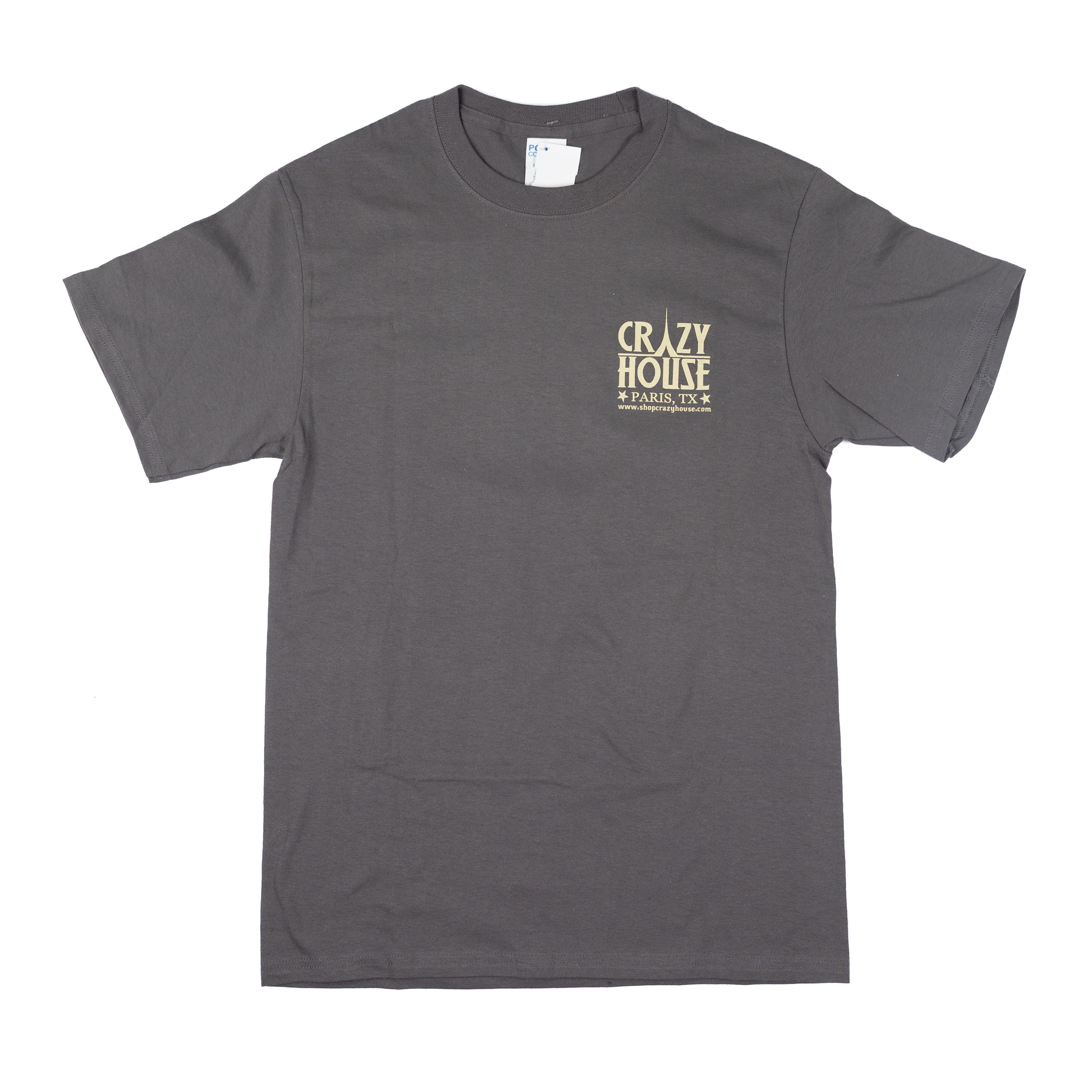 Crazy House Short Sleeve Gray and Khaki Classic T-shirt CH813CHA