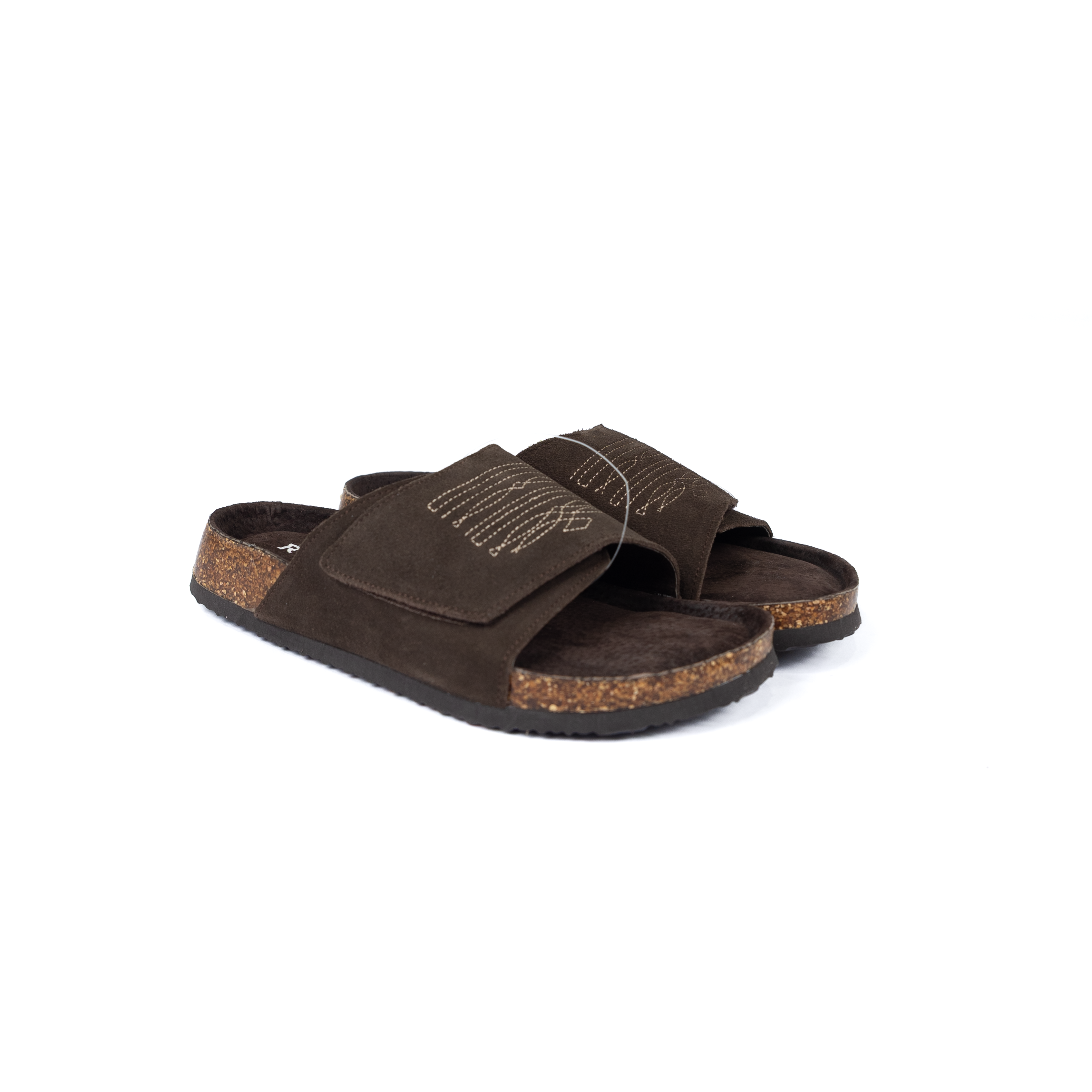 Women's Roper Brown Cow Suede Boot Stitched Slides 09-021-0607-3739