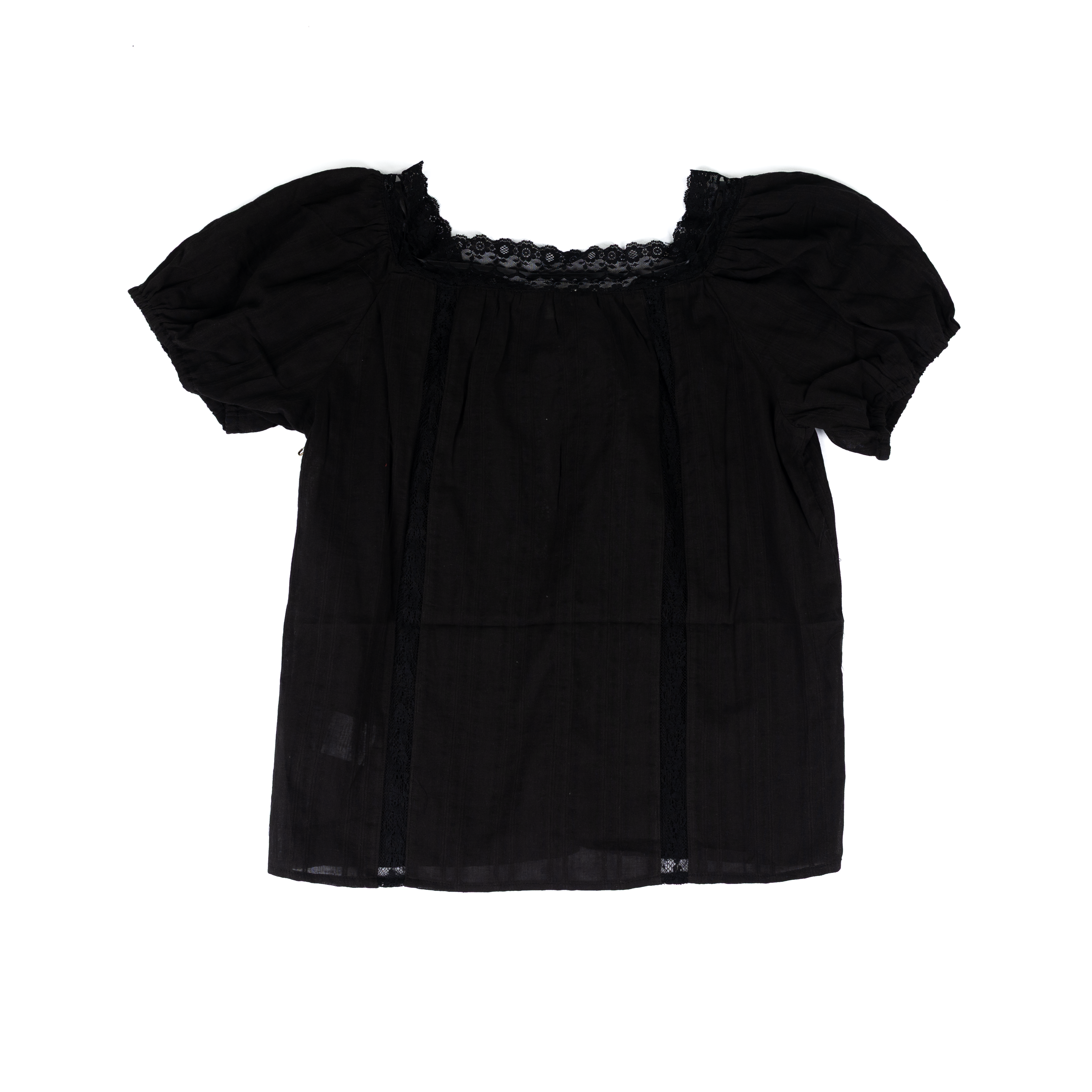 Women's Another Love Lula Black Puff Sleeve Top VCWV5297BLK