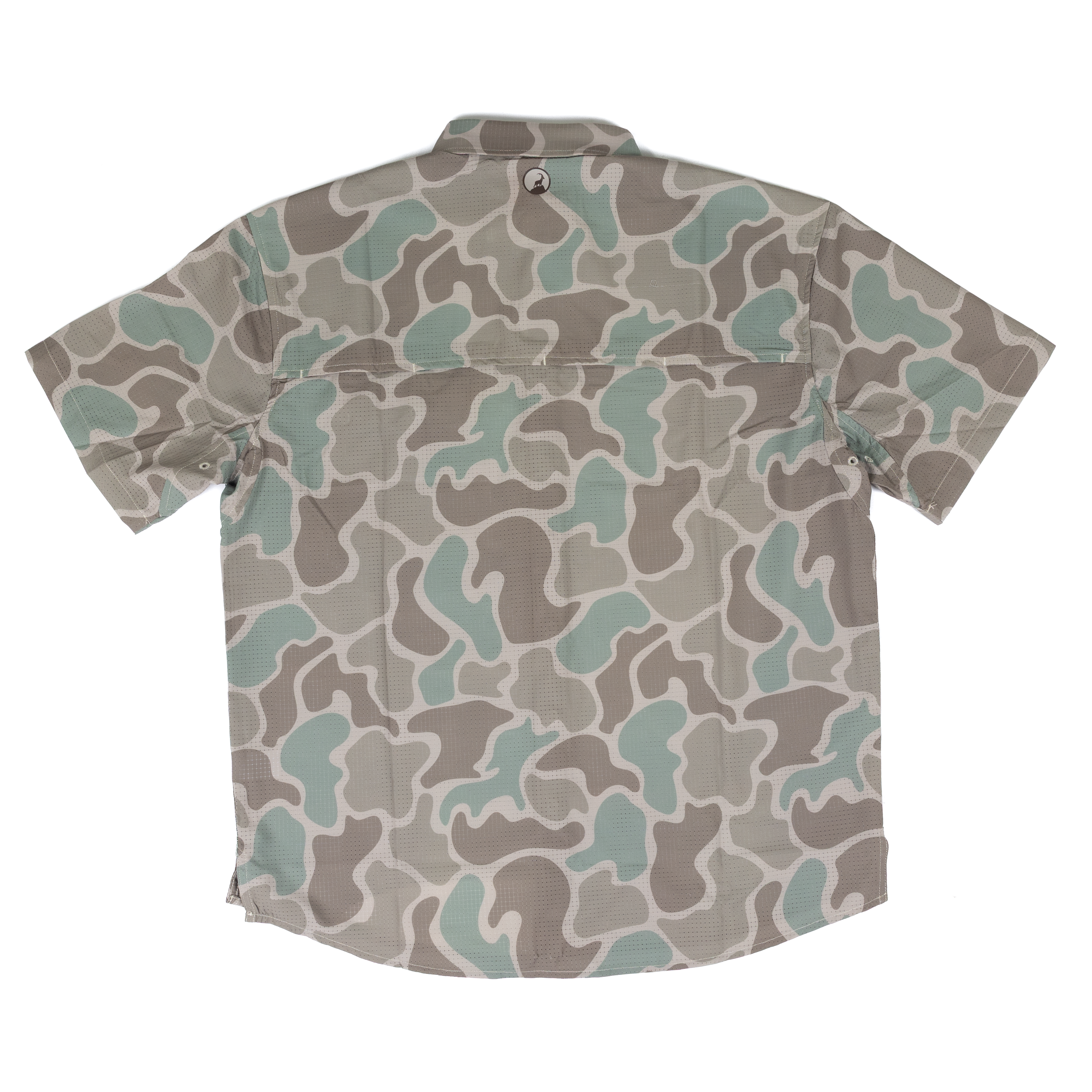 Men's High Creek Short Sleeve The Cole Camo Button Up Shirt