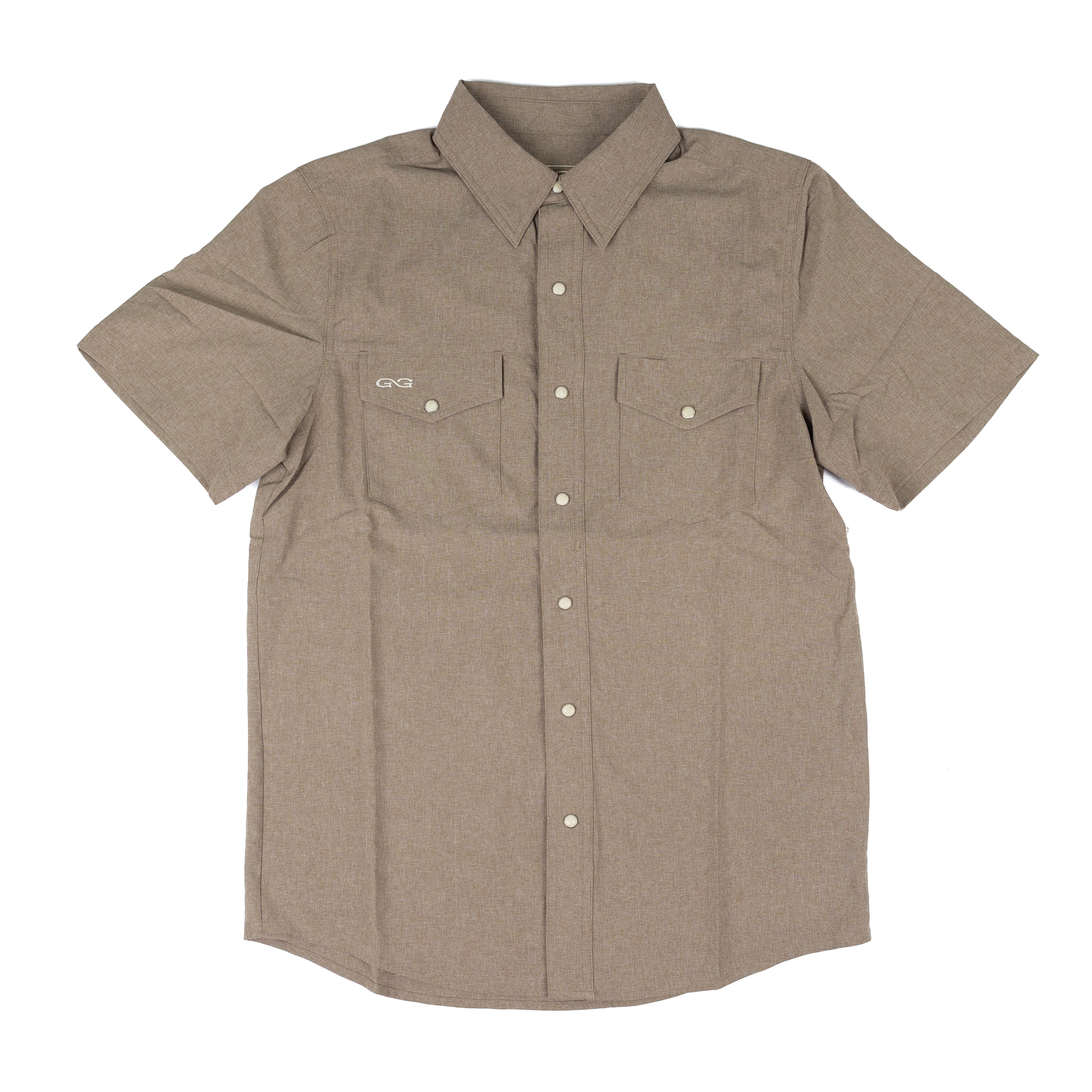Men's Game Guard Short Sleeve Bark Stockyard Shirt 1060:HBRK