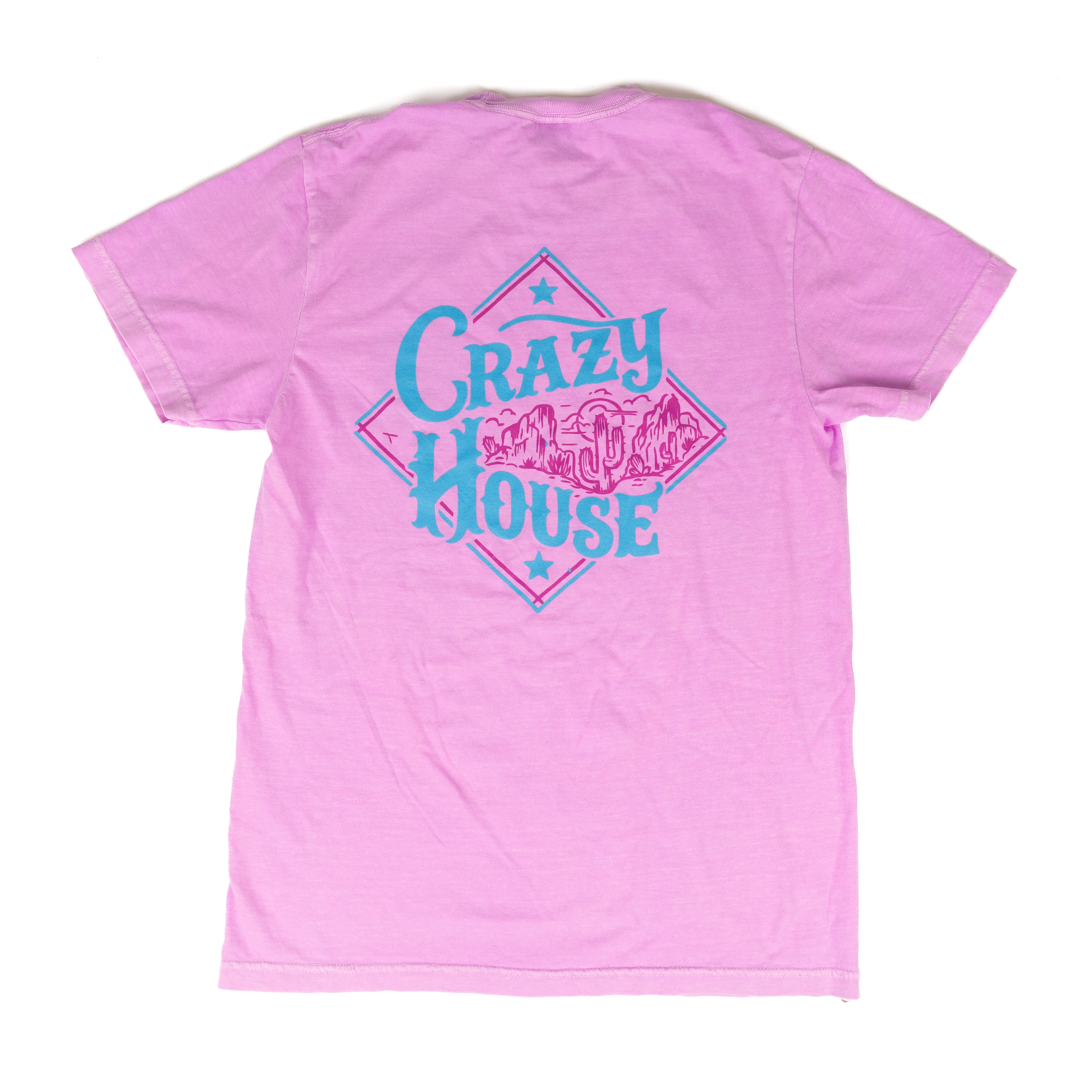 Women's Crazy House Short Sleeve Desert Scene T-shirt