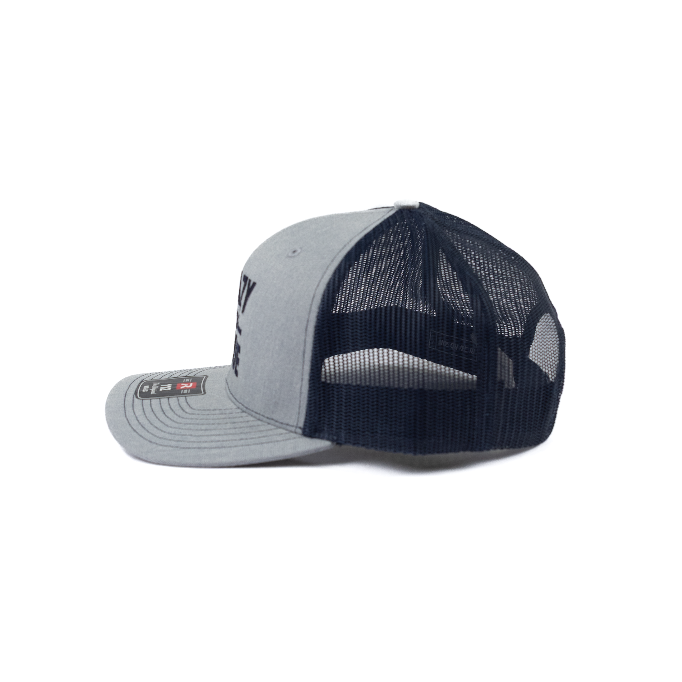 Crazy House Gray Cap with Navy Stitching